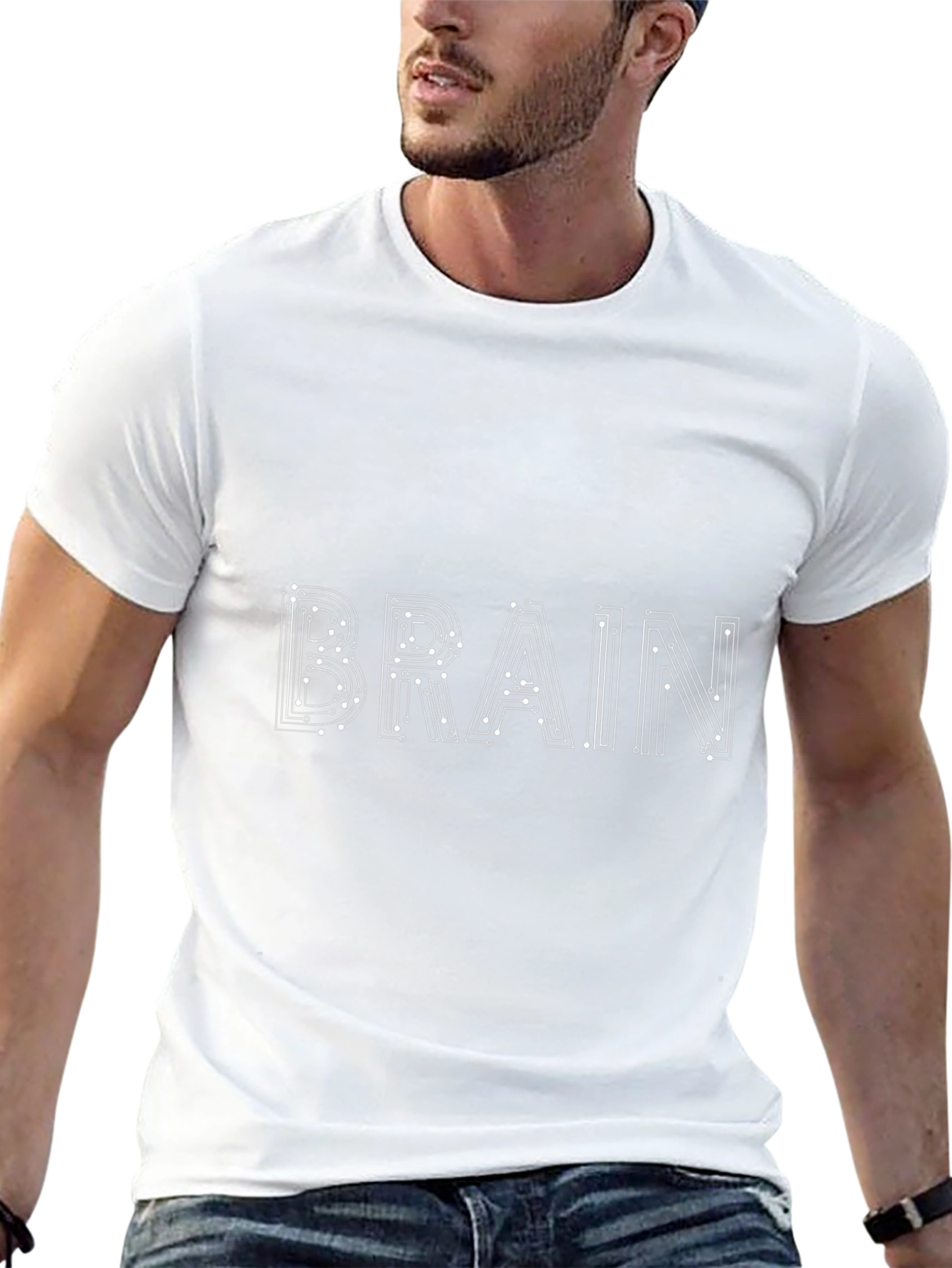 Brain Circuitry Graphic T-Shirt - Black
