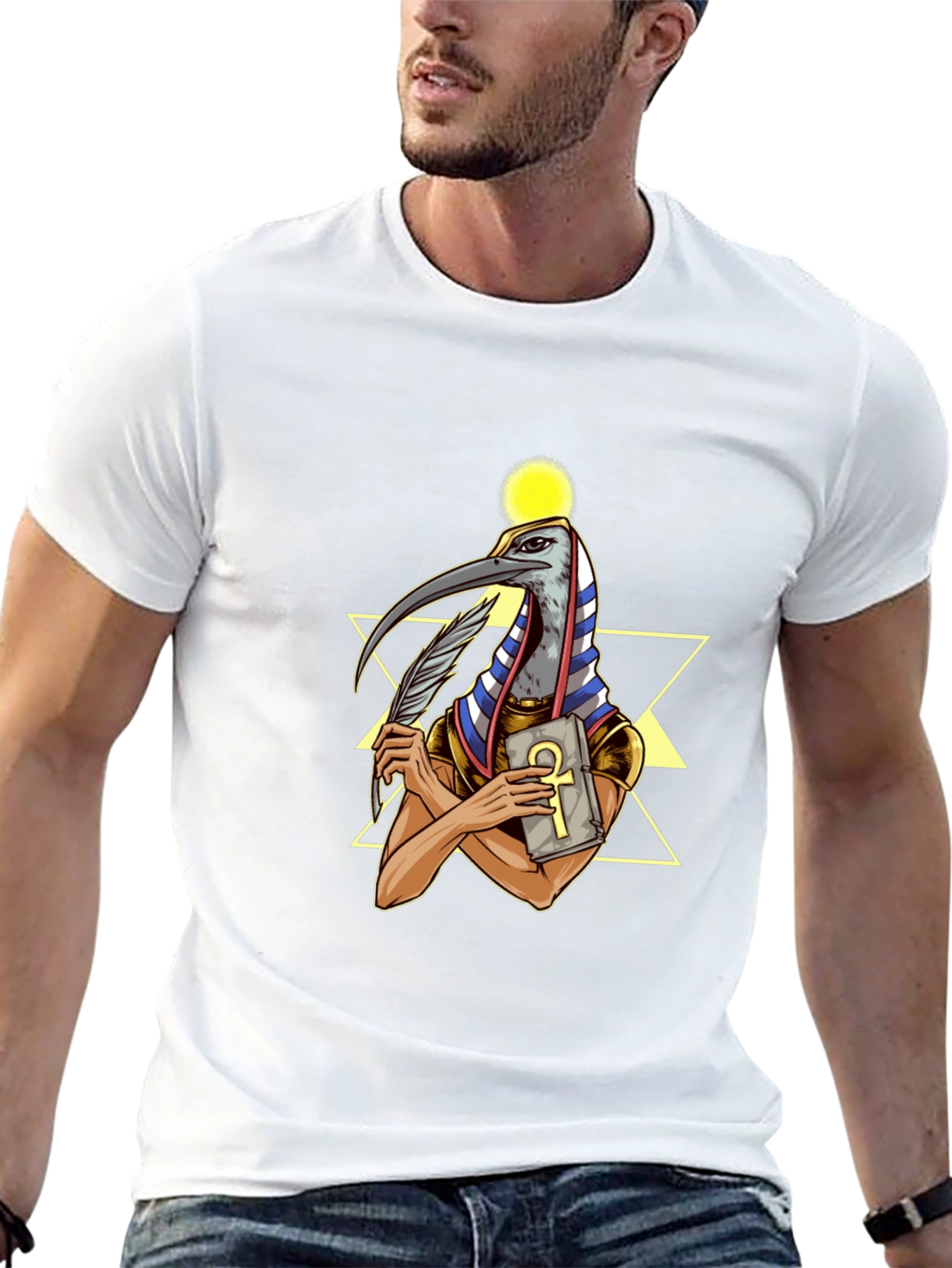 Thoth Graphic Tee - Egyptian God of Knowledge