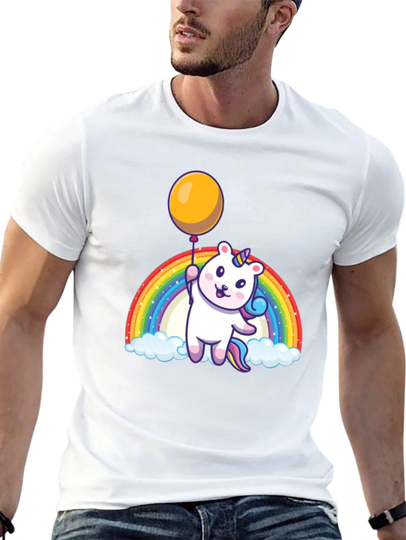 Rainbow Unicorn Balloon T-Shirt
