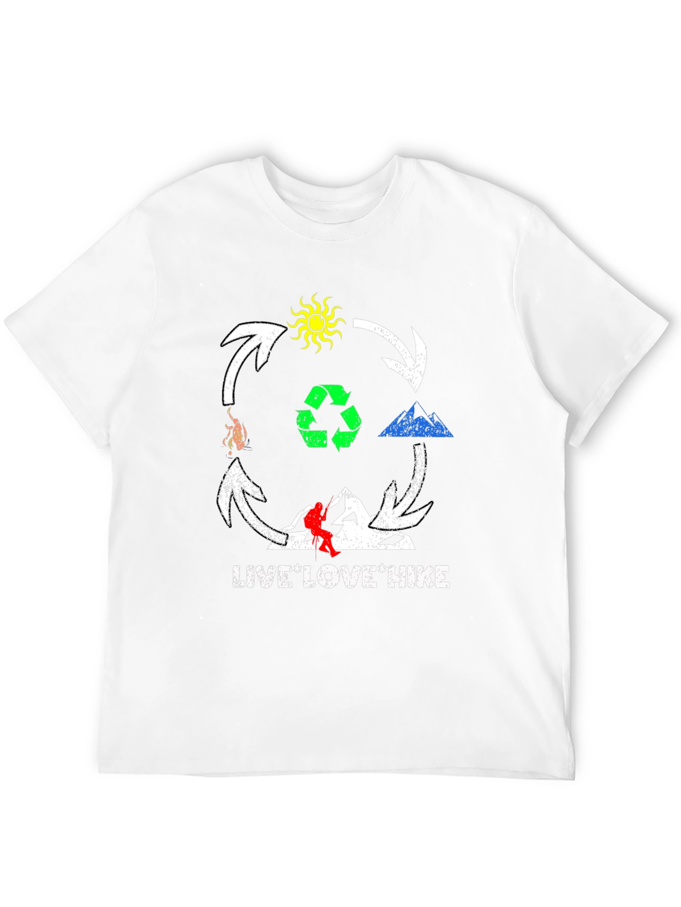 Live Love Hike Graphic T-Shirt
