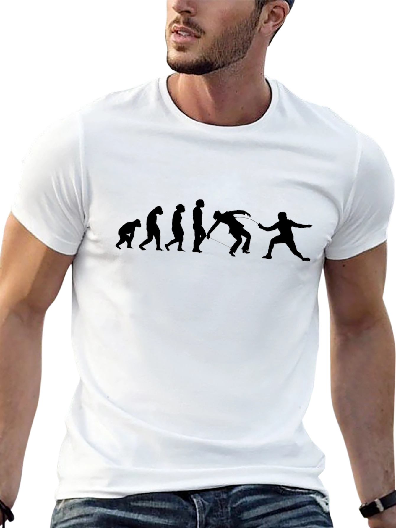 Fencing Evolution Black T-Shirt