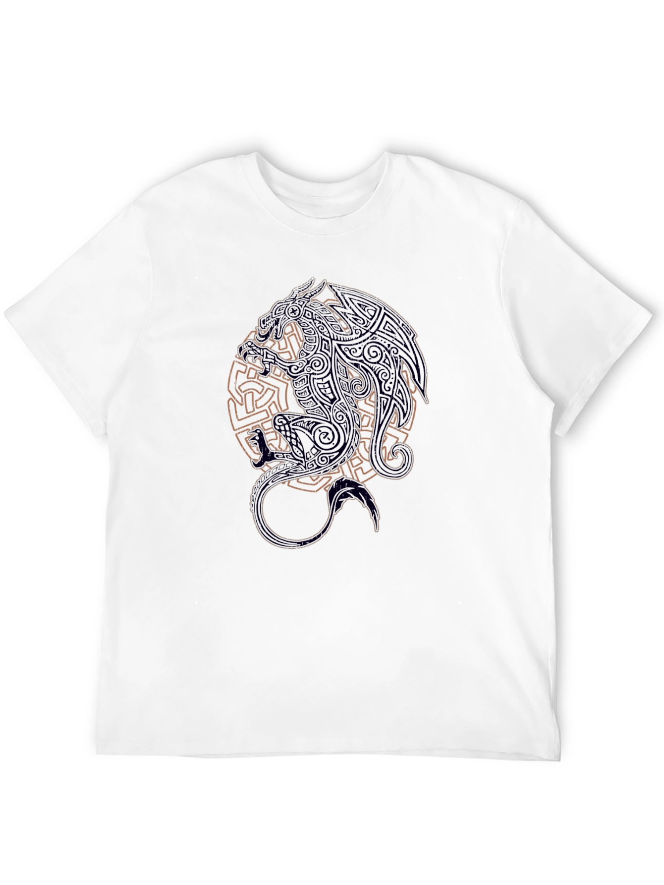 Celtic Dragon Graphic Black T-Shirt
