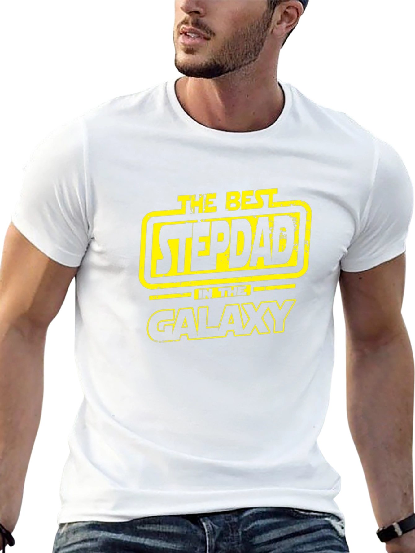 Best Stepdad in the Galaxy - Novelty T-Shirt