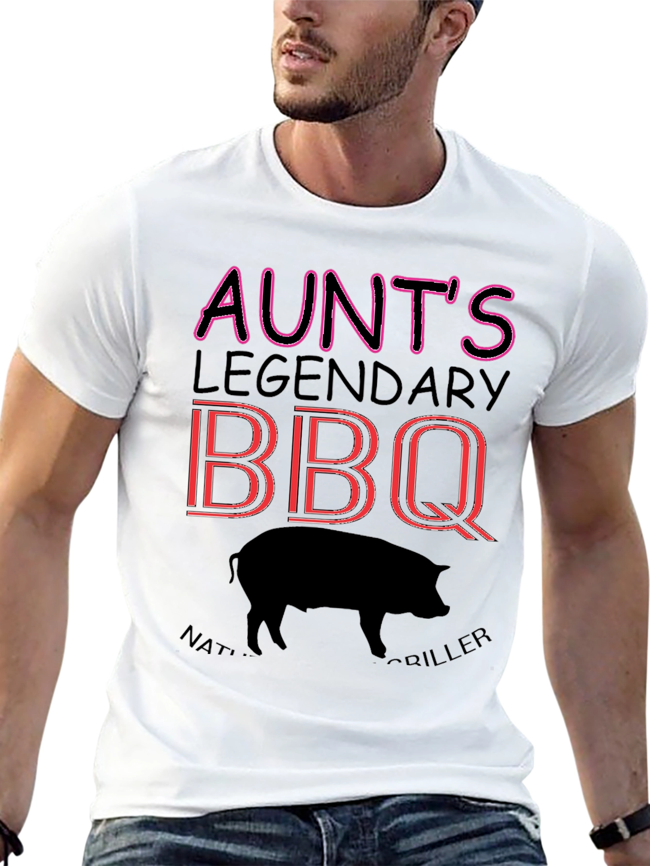 Aunts Legendary BBQ Griller Graphic T-Shirt