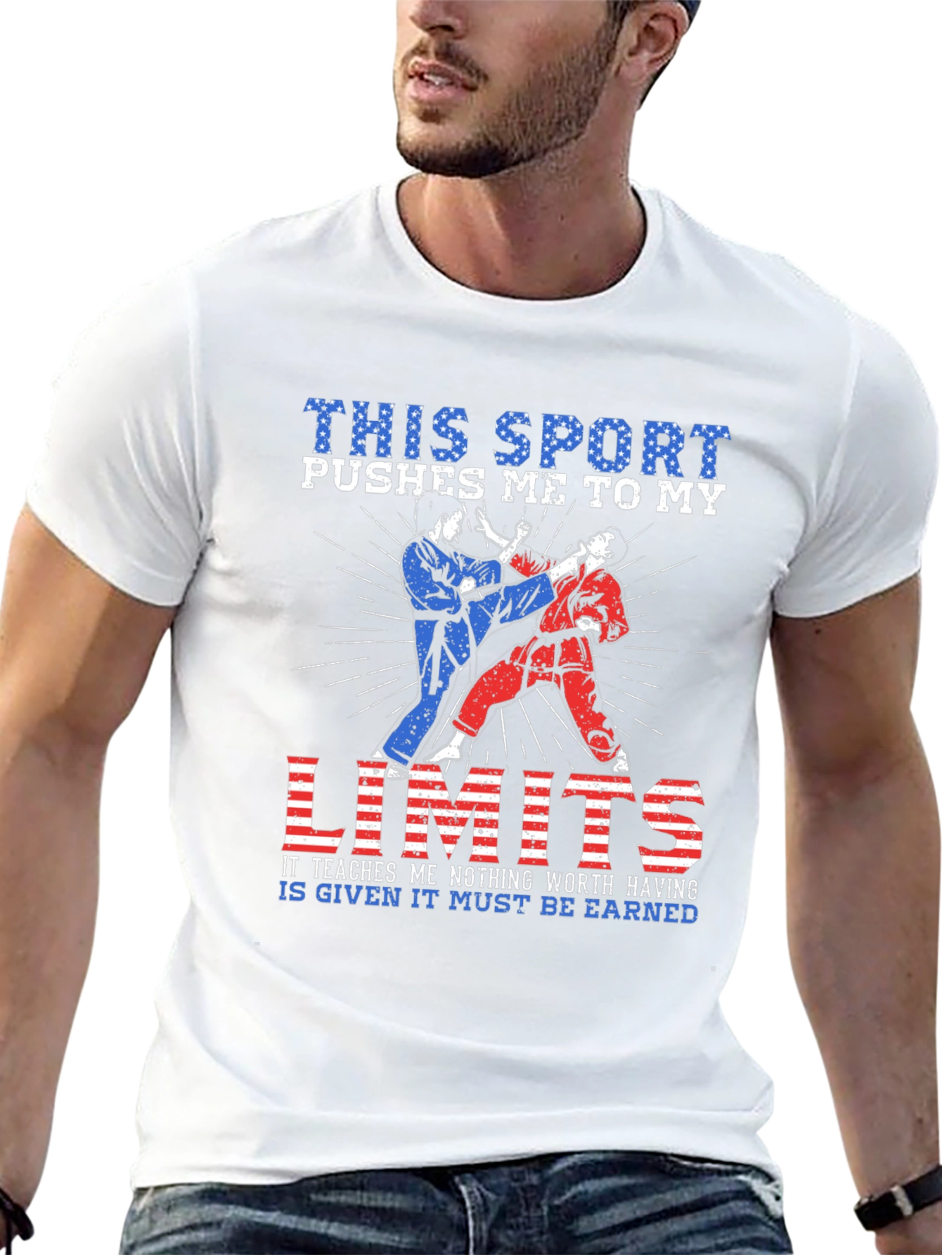 Martial Arts T-Shirt - Pushes Me To My Limits