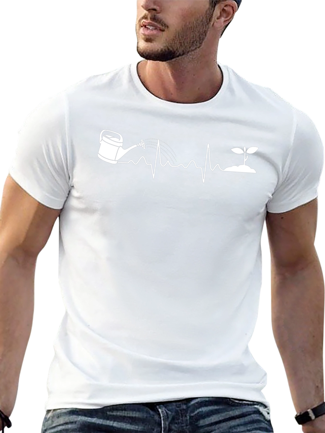 Gardener Heartbeat T-Shirt - Black