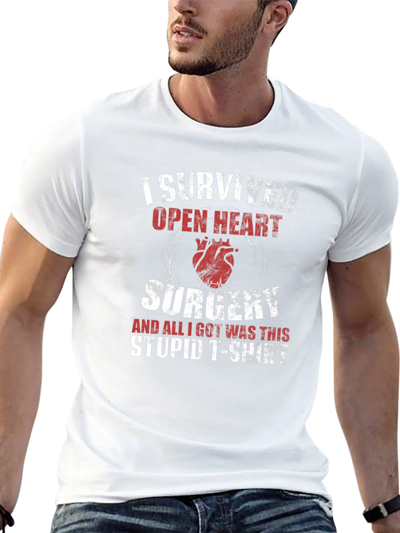 I Survived Open Heart Surgery Graphic T-Shirt