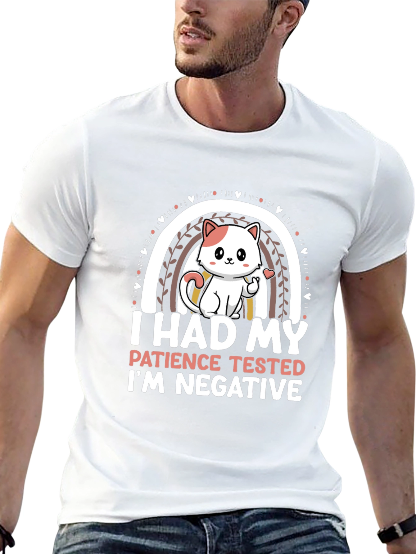 Funny Cat Patience Negative T-Shirt