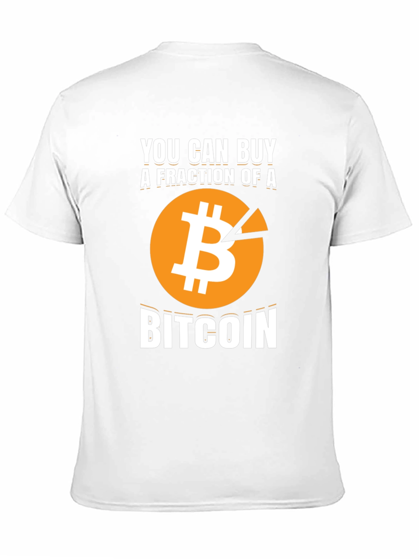 Bitcoin Fraction Graphic Tee - Crypto Investor T-Shirt