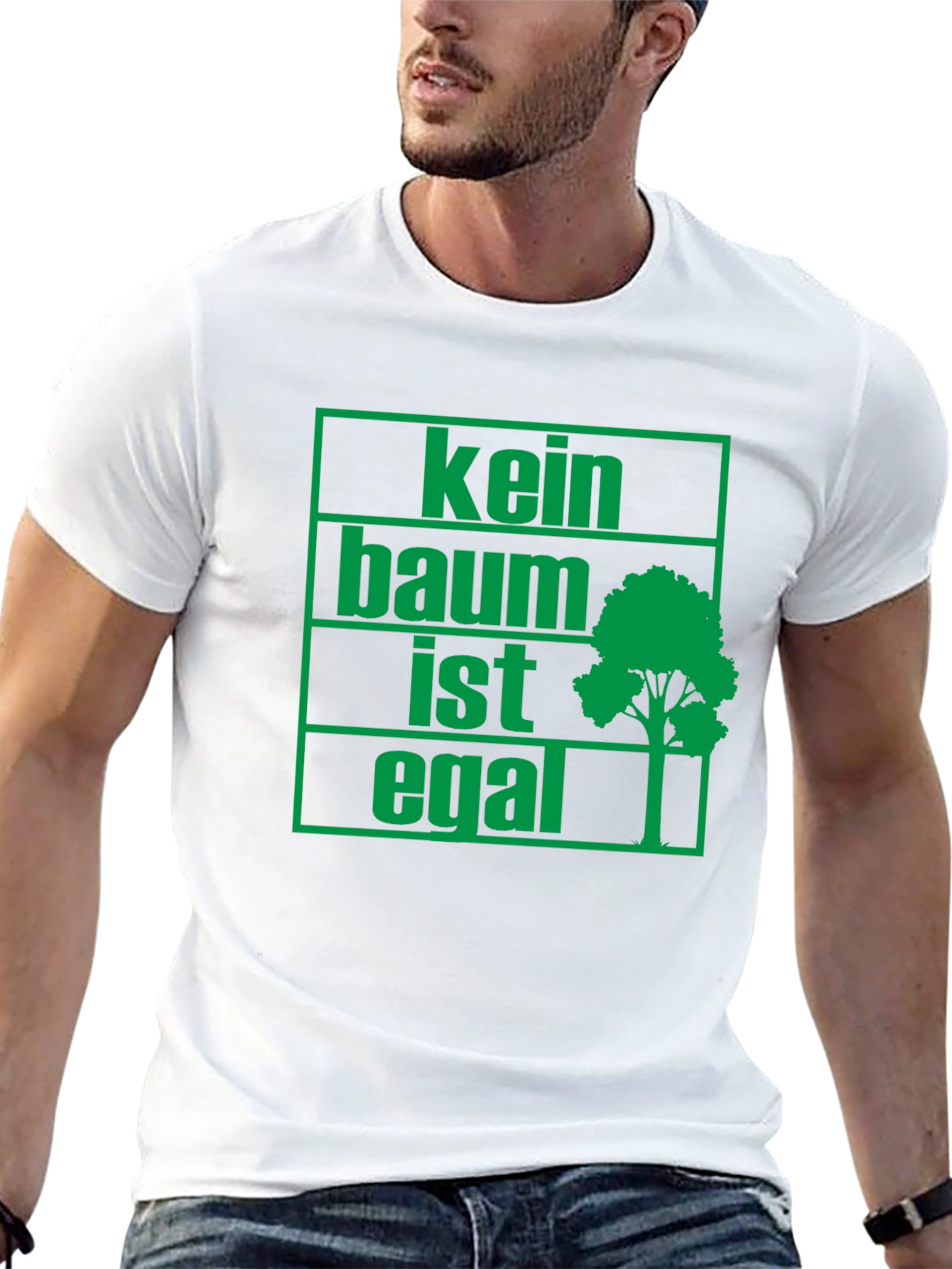 Eco-Friendly Kein Baum Ist Egal Graphic Tee