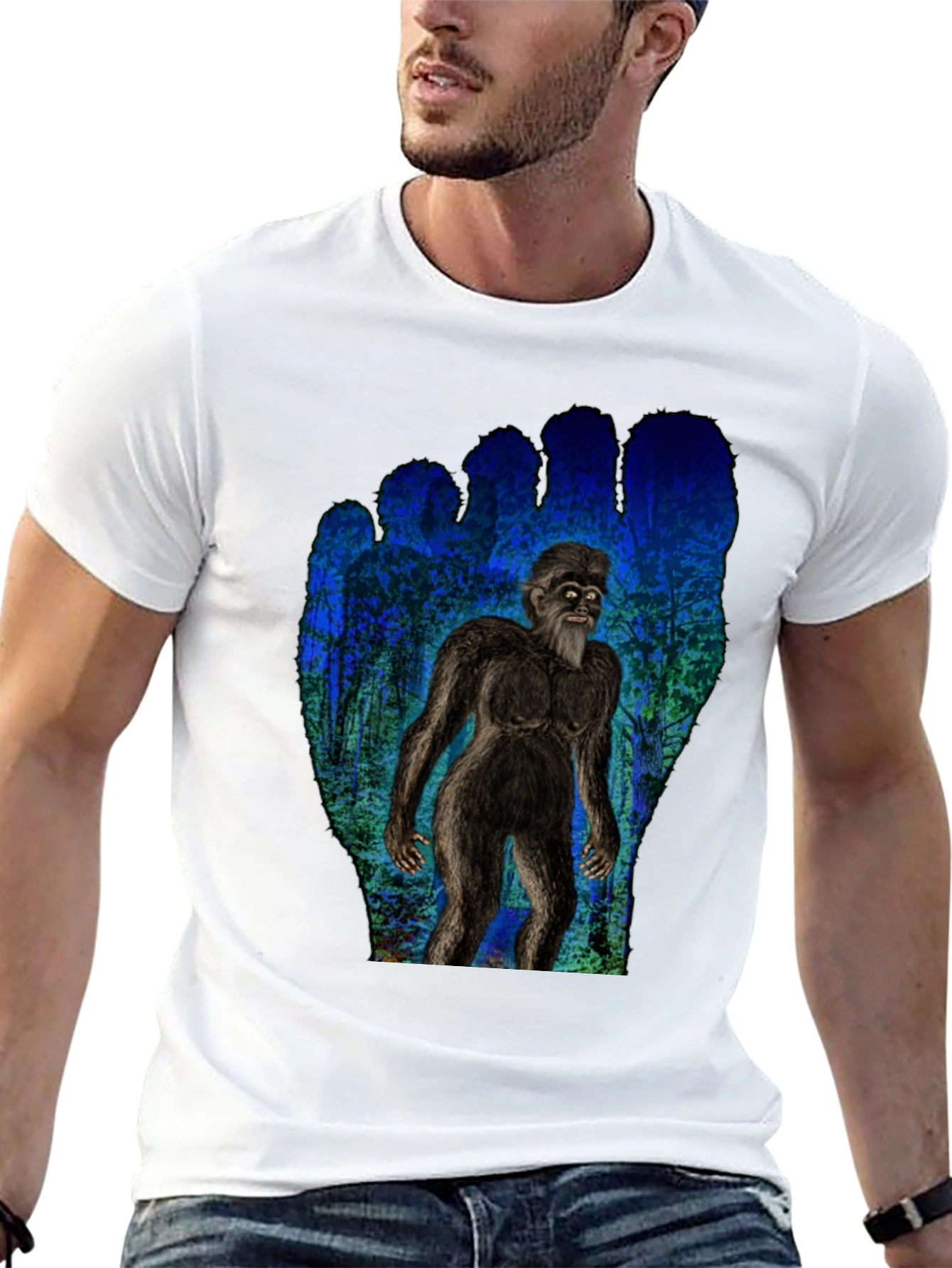 Bigfoot T-Shirt - Forest Creature Design