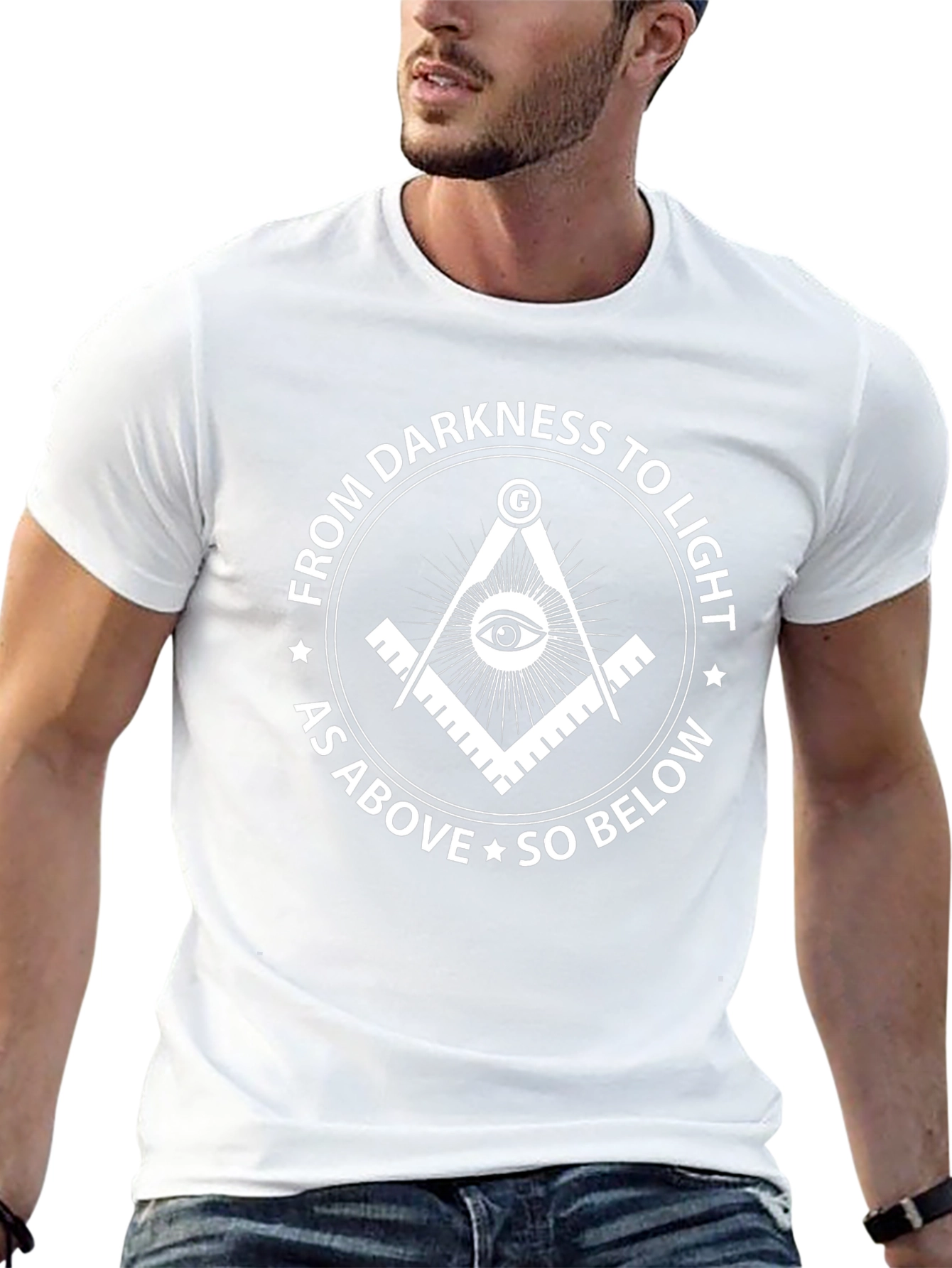 Masonic Symbol Black T-Shirt