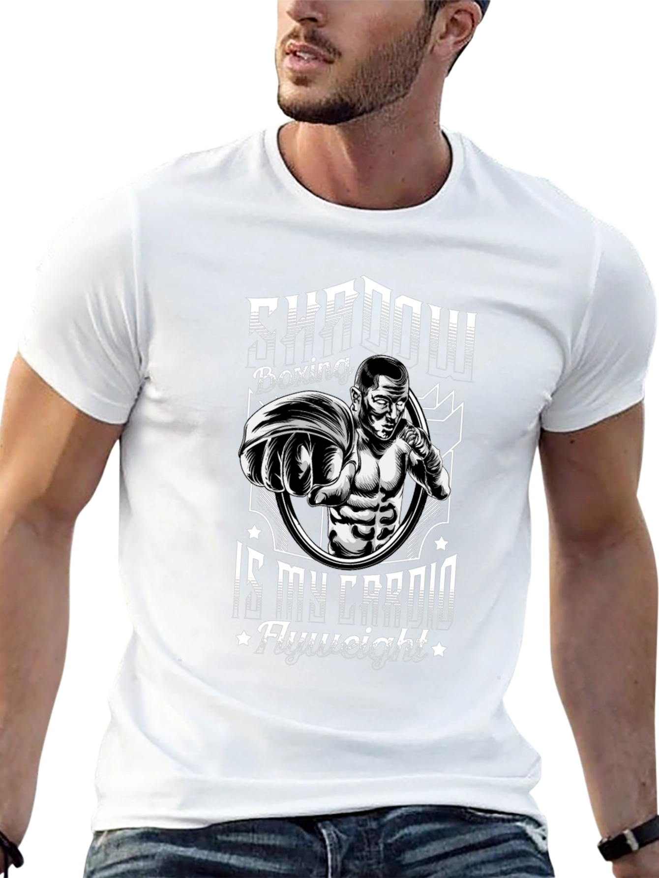 Shadow Boxing Cardio Black Graphic T-Shirt