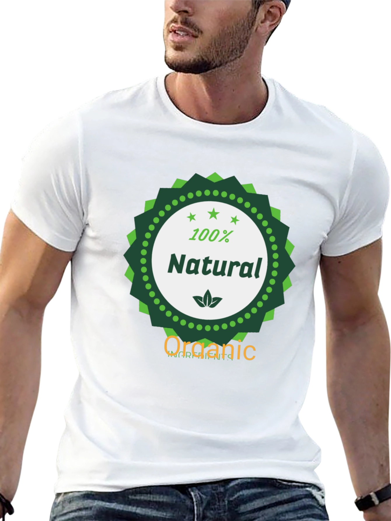 100% Natural Organic Graphic Tee
