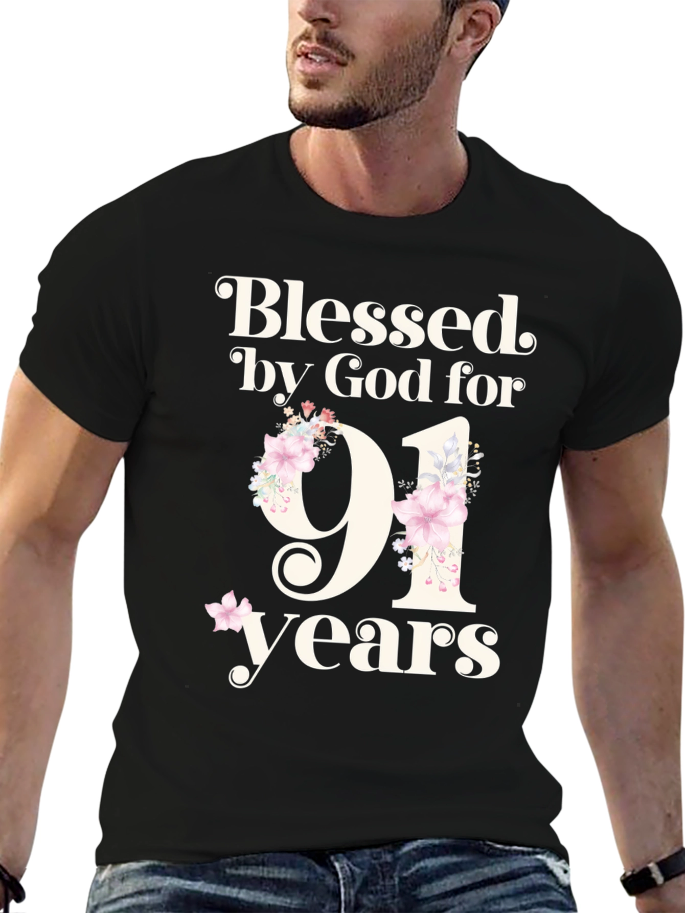 Blessed by God 91st Birthday T-Shirt