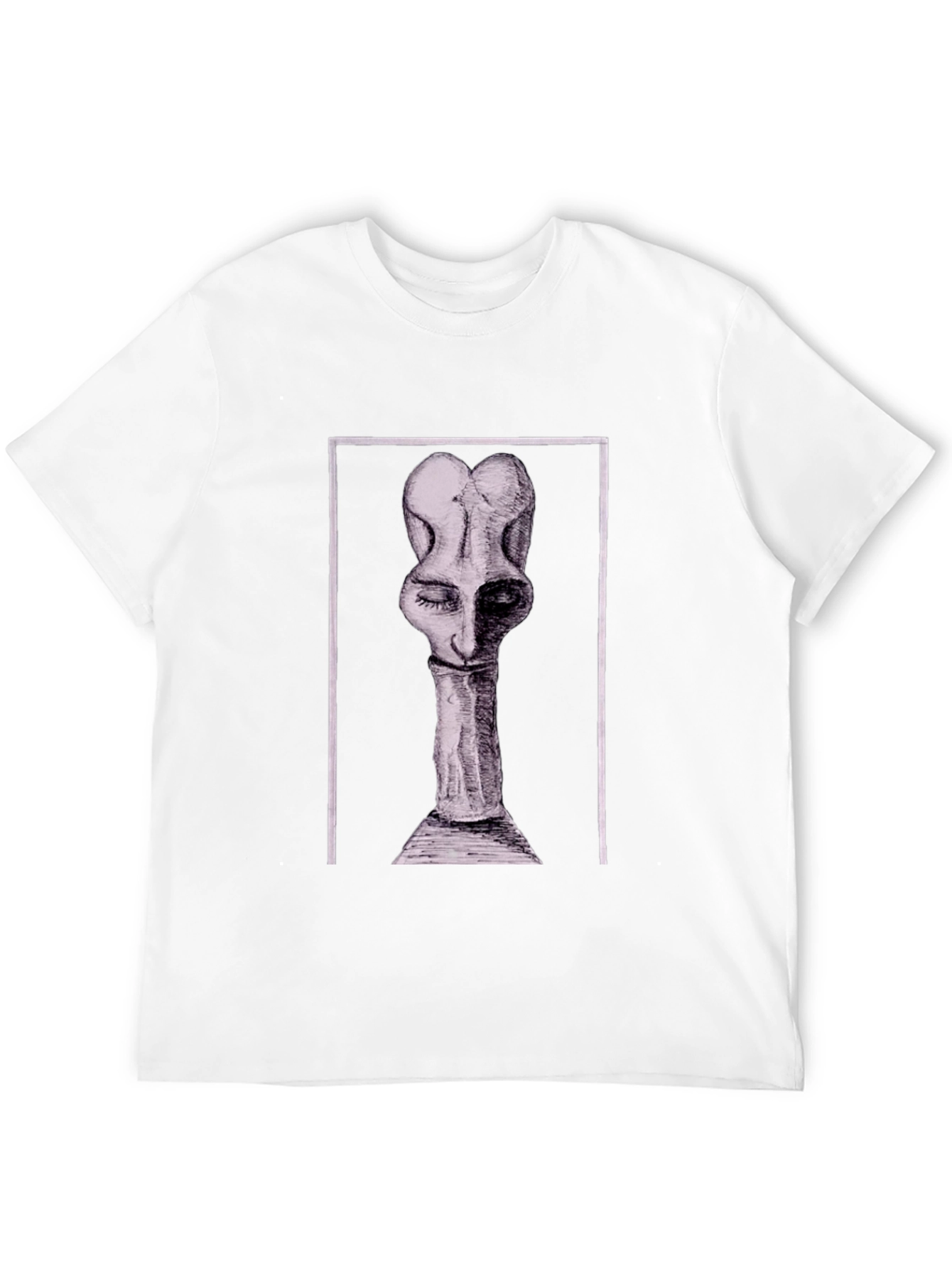 Abstract Art Graphic Tee - Black