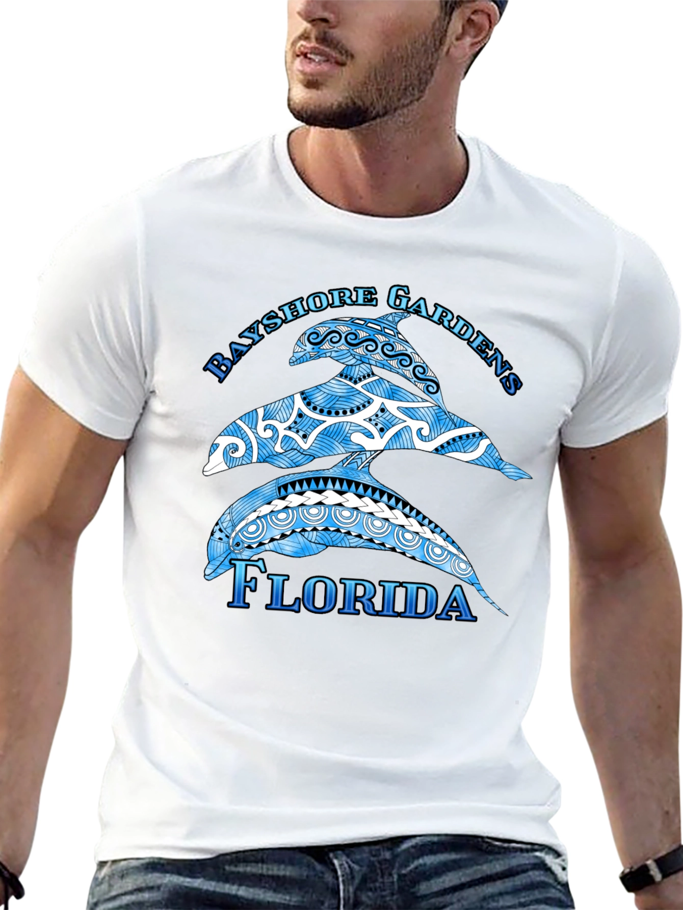 Bayshore Gardens Florida Dolphin T-Shirt