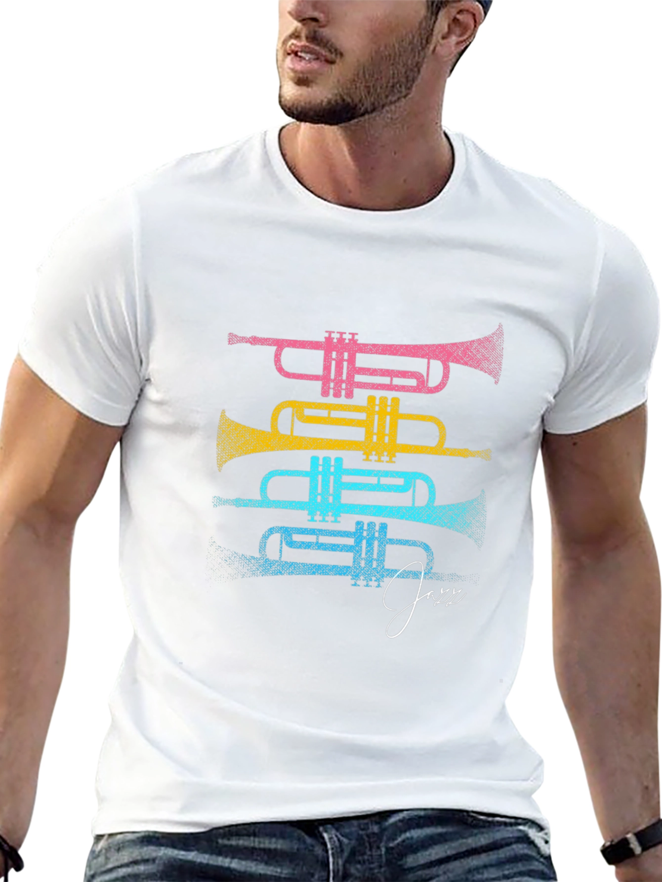 Colorful Trumpet Jazz T-Shirt
