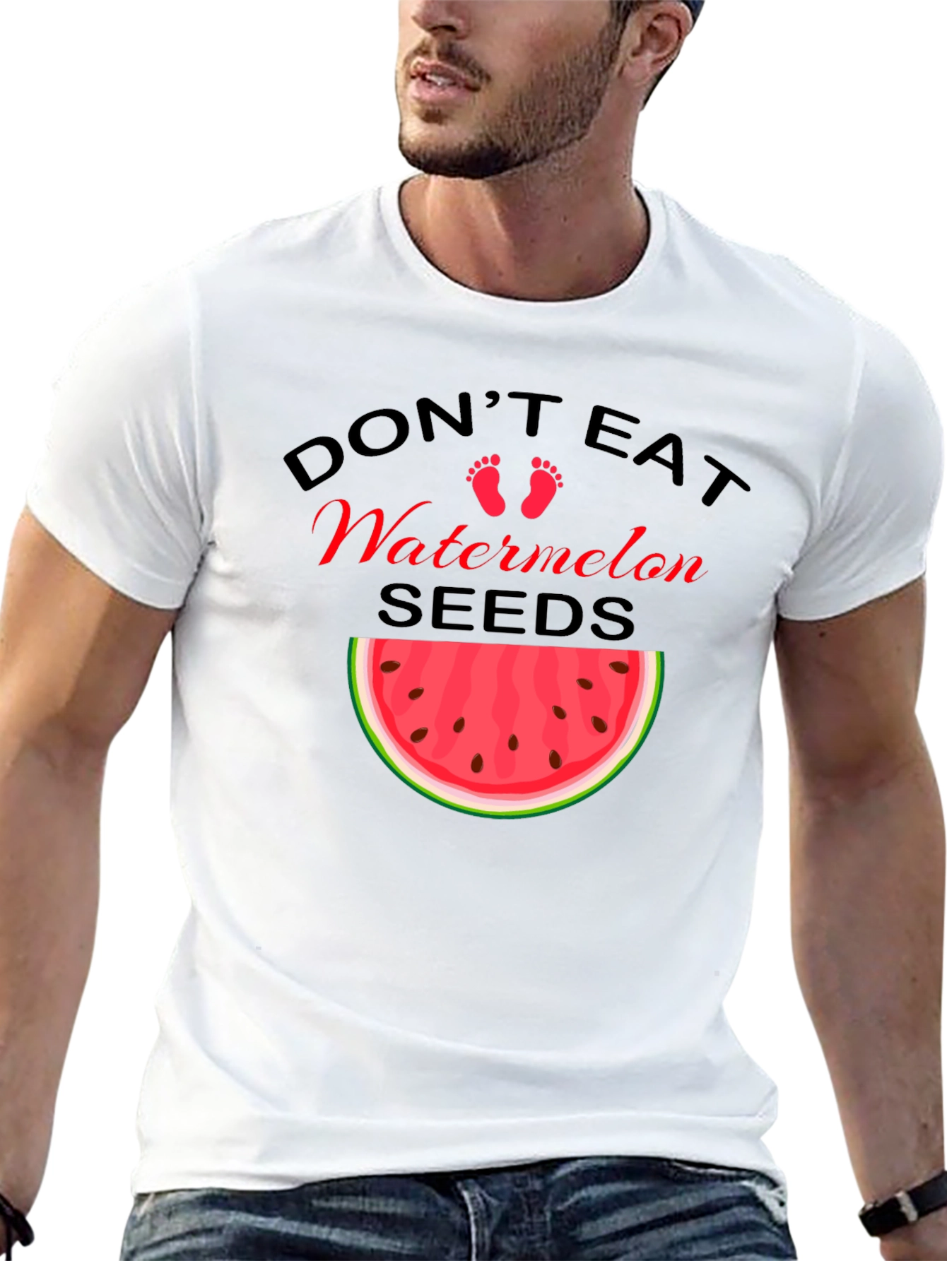 Funny Pregnancy Watermelon Seeds T-Shirt