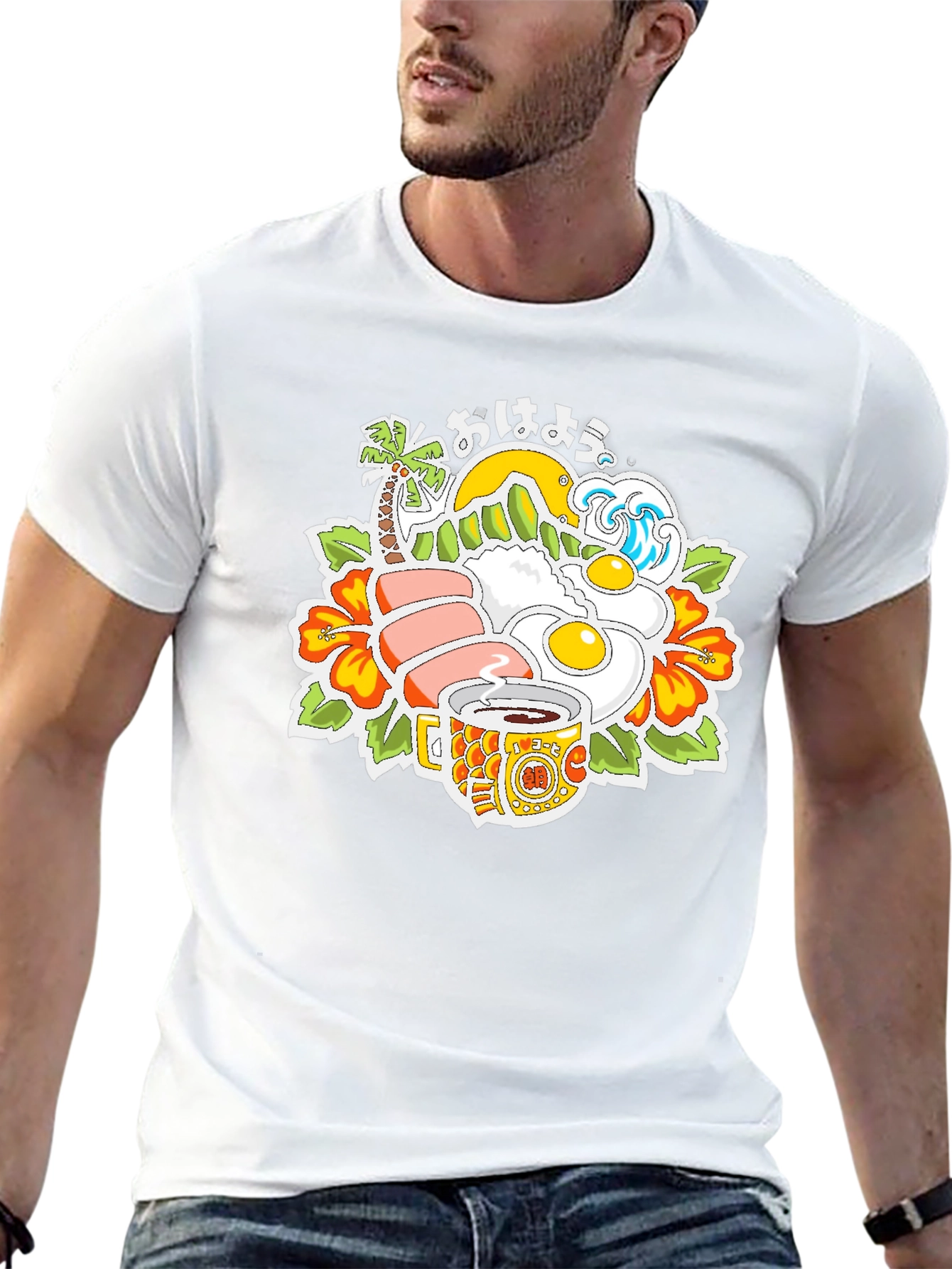 Hawaiian Breakfast T-Shirt Aloha Shirt Island Style