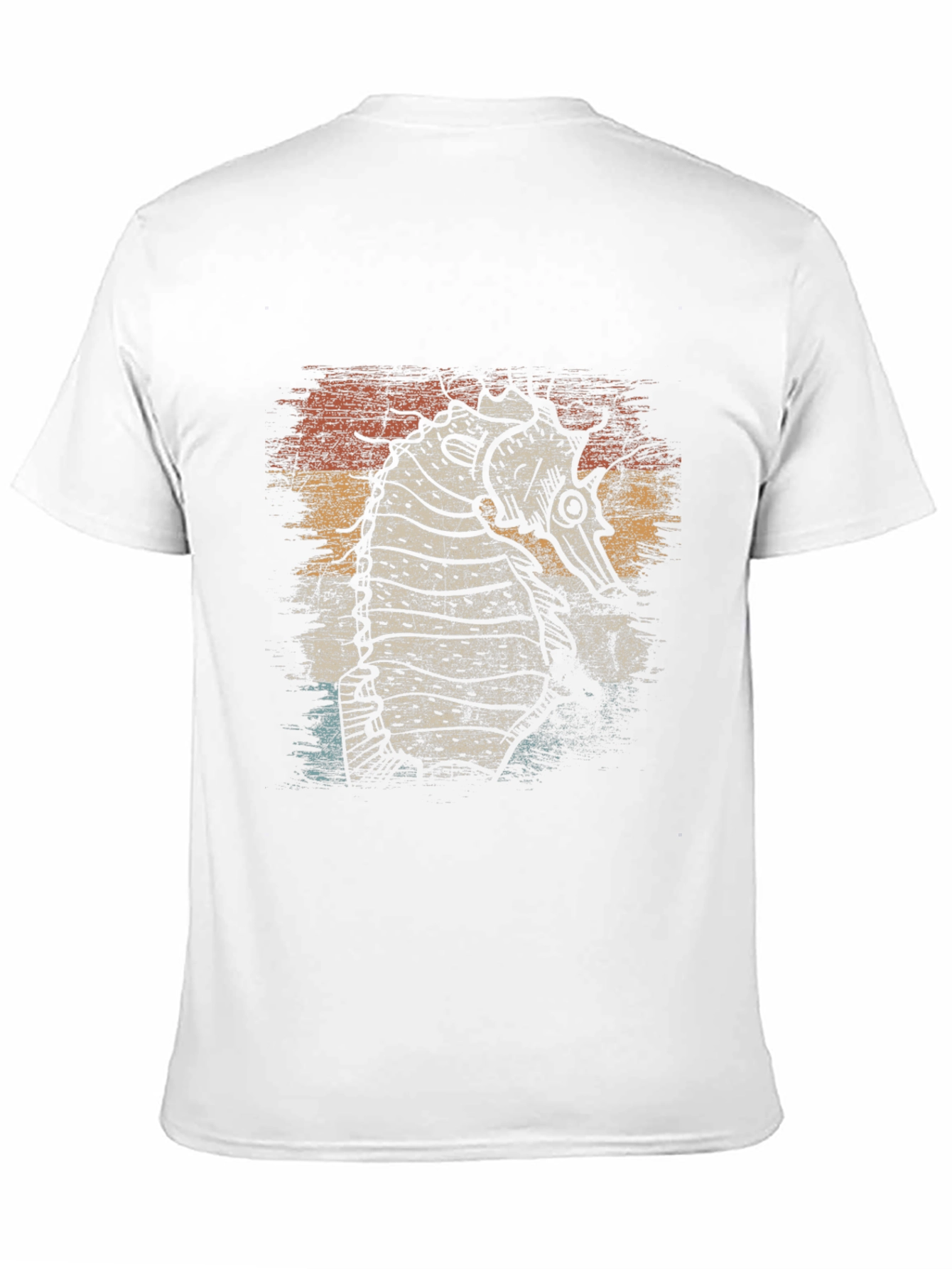 Steampunk Seahorse Graphic Tee - Retro Style