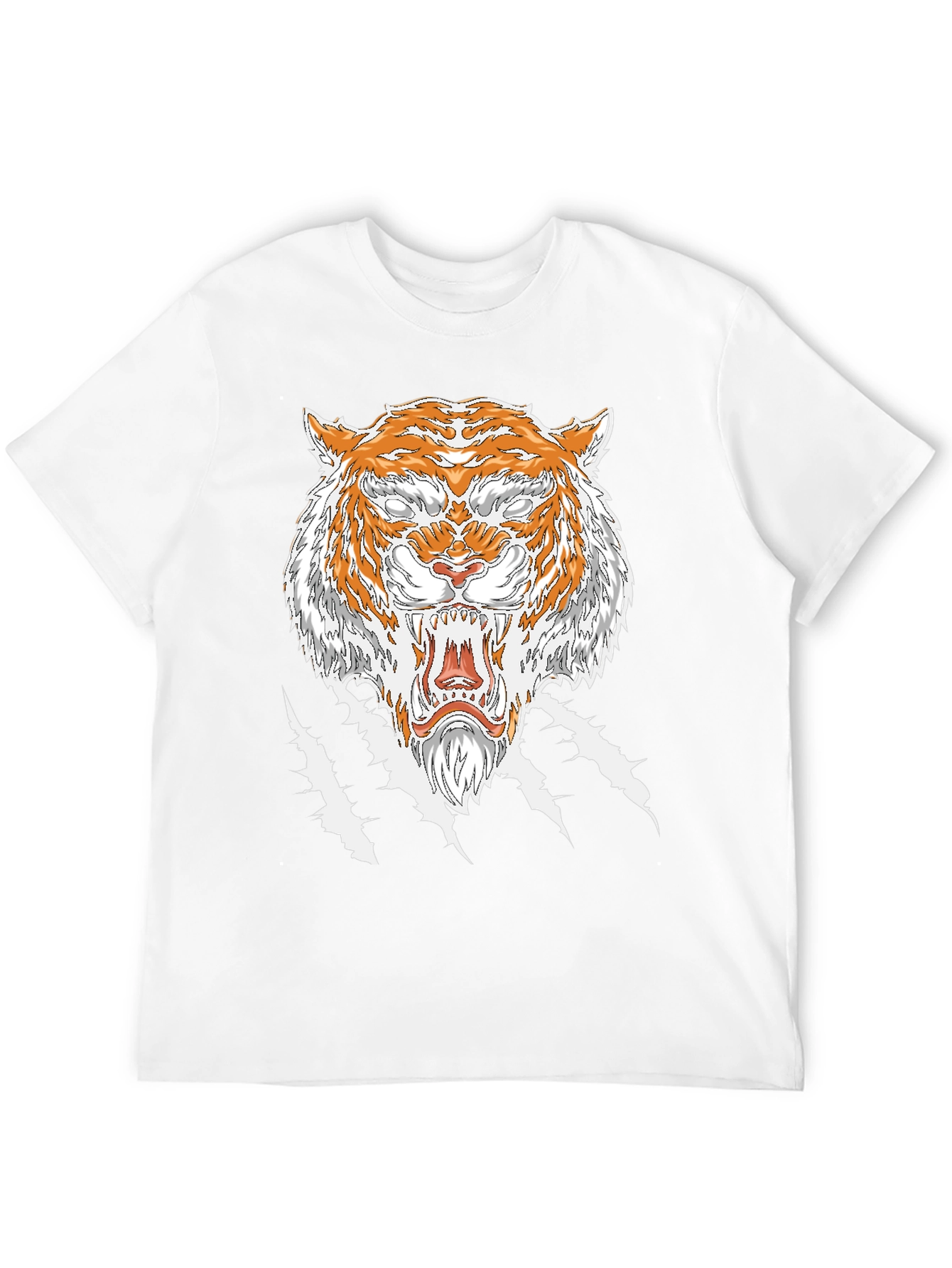 Tiger Graphic Tee - Fierce Animal Print