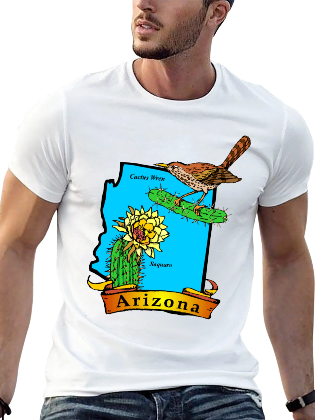Arizona Cactus Wren Graphic T-Shirt