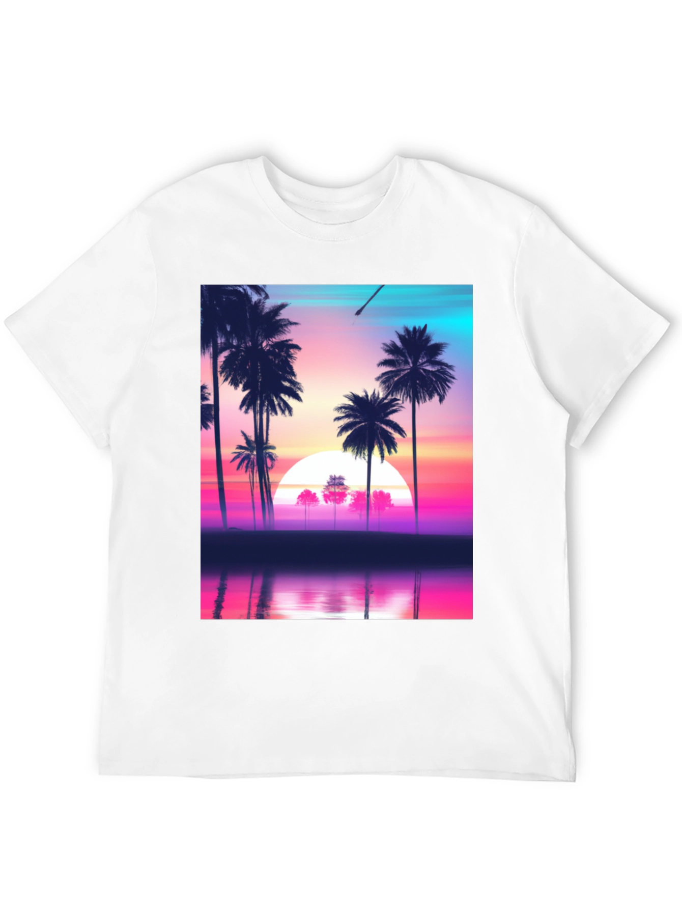 Retro Sunset Palm Tree T-Shirt