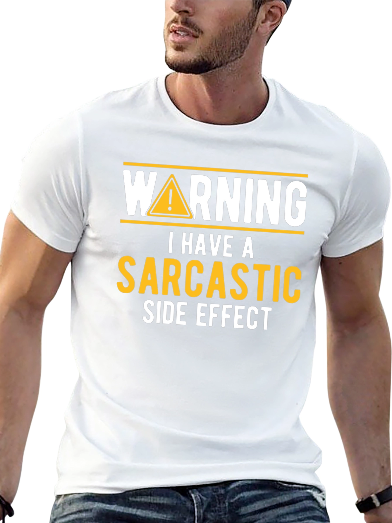 Sarcastic Side Effect Novelty Graphic Tee