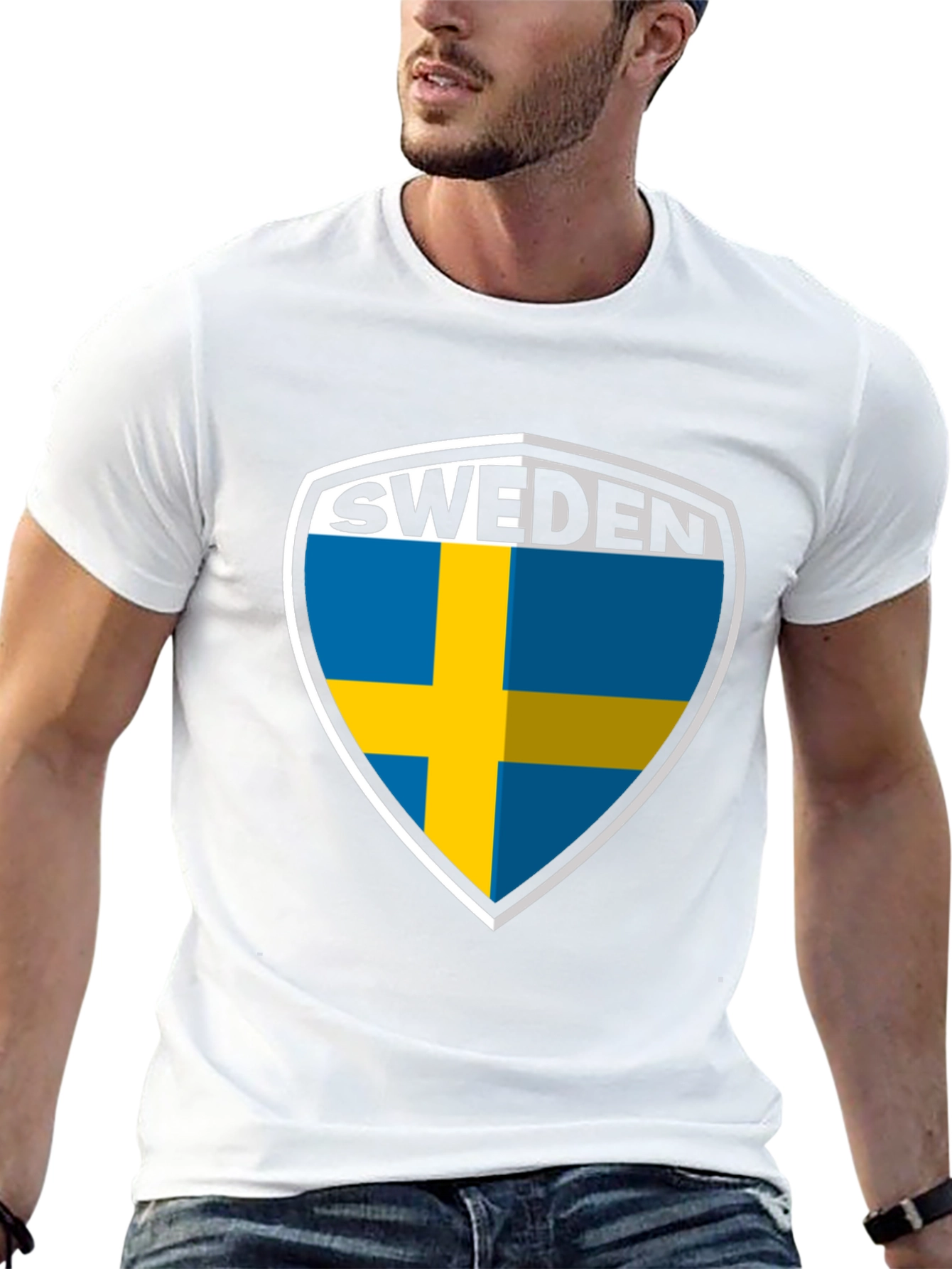 Sweden Flag Shield T-Shirt