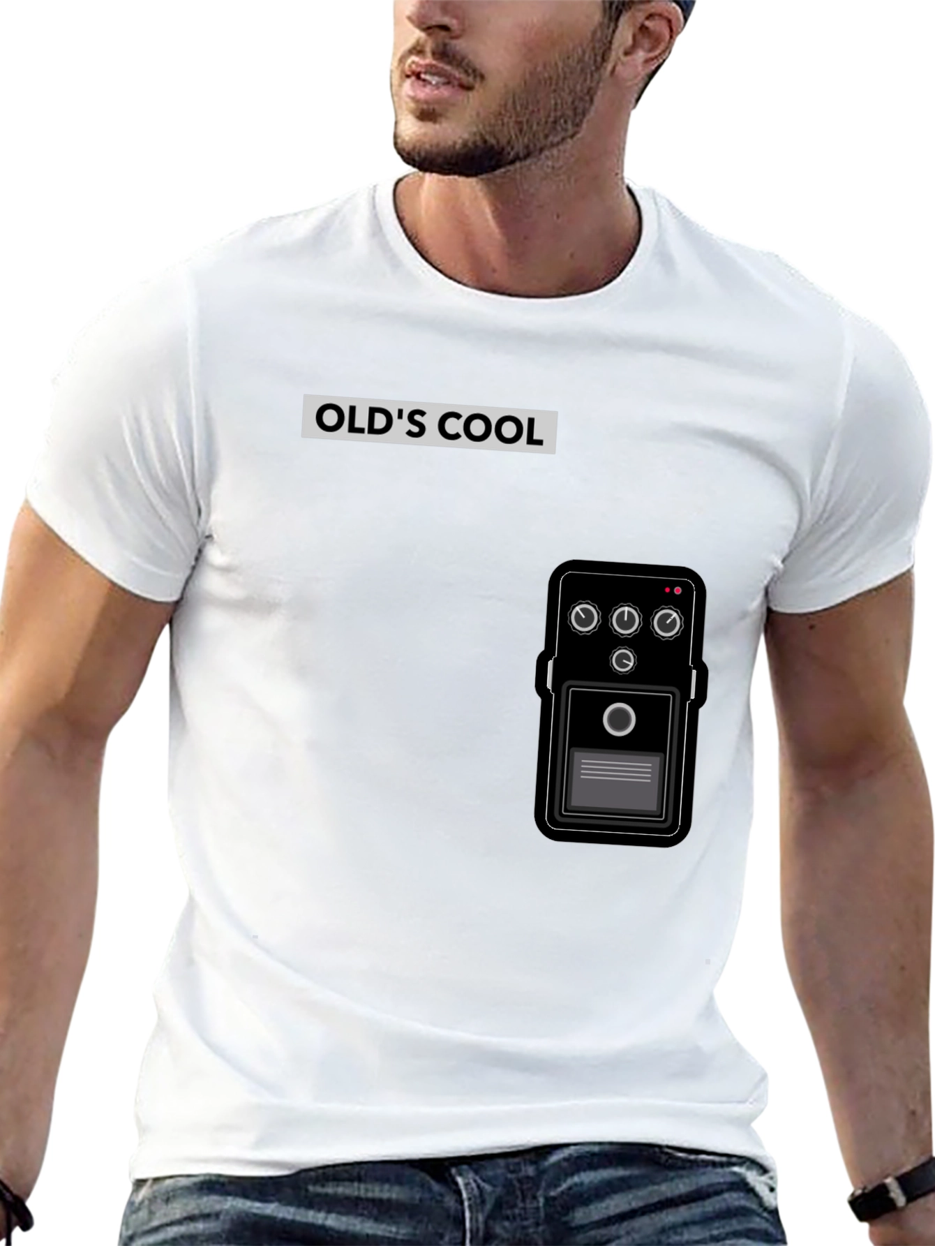 Olds Cool Guitar Pedal T-Shirt - Black