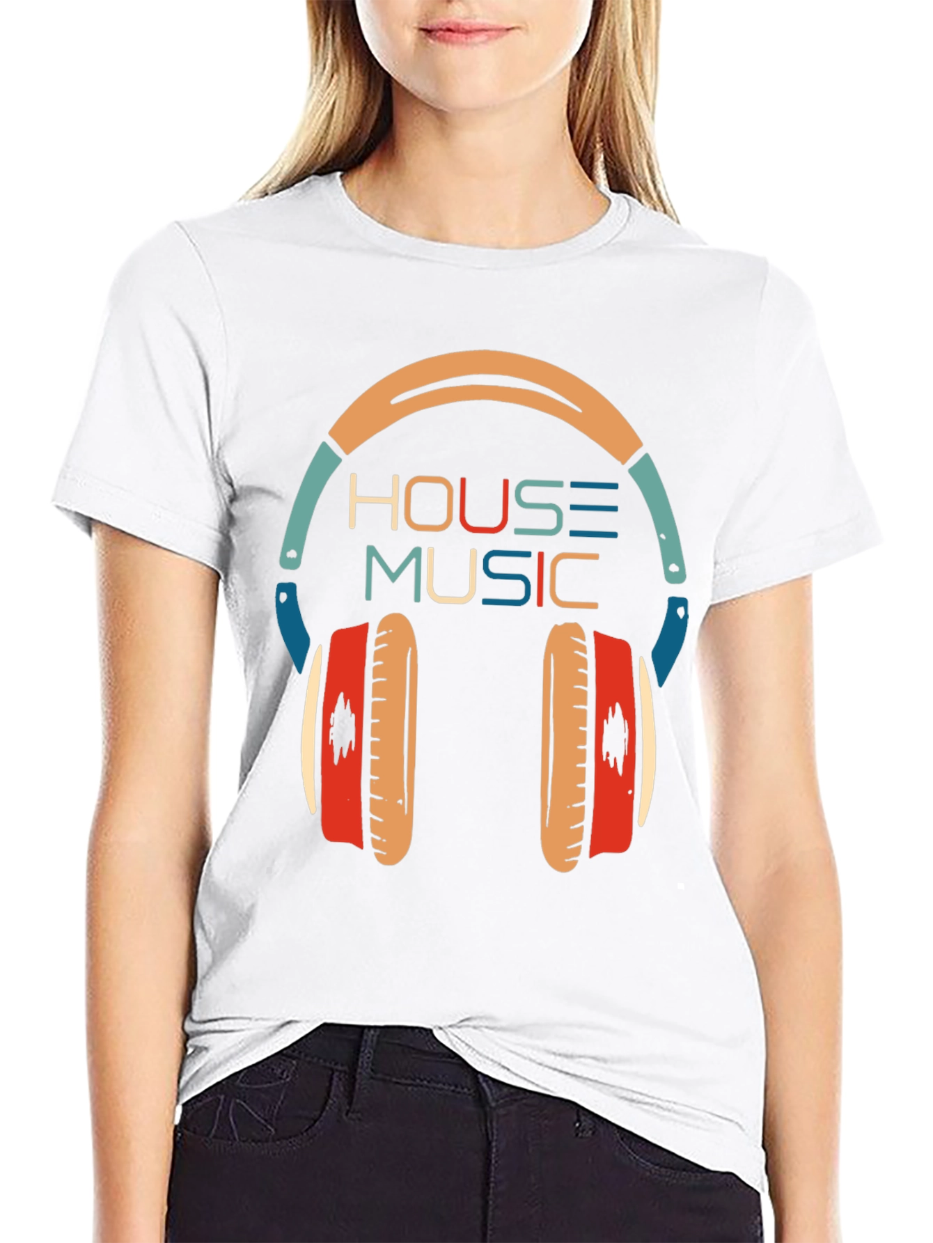 House Music Headphone Graphic T-Shirt