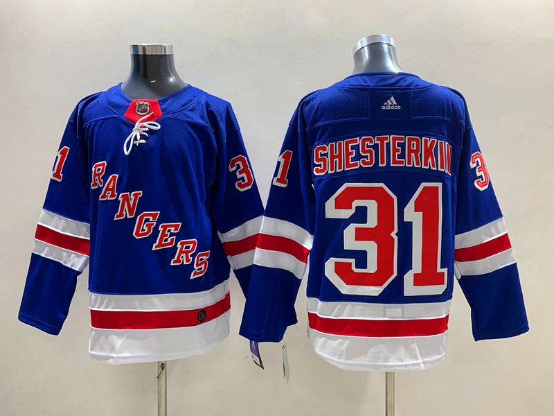 Men's New York Rangers Igor Shesterkin #31 Blue Player Game Jerseys