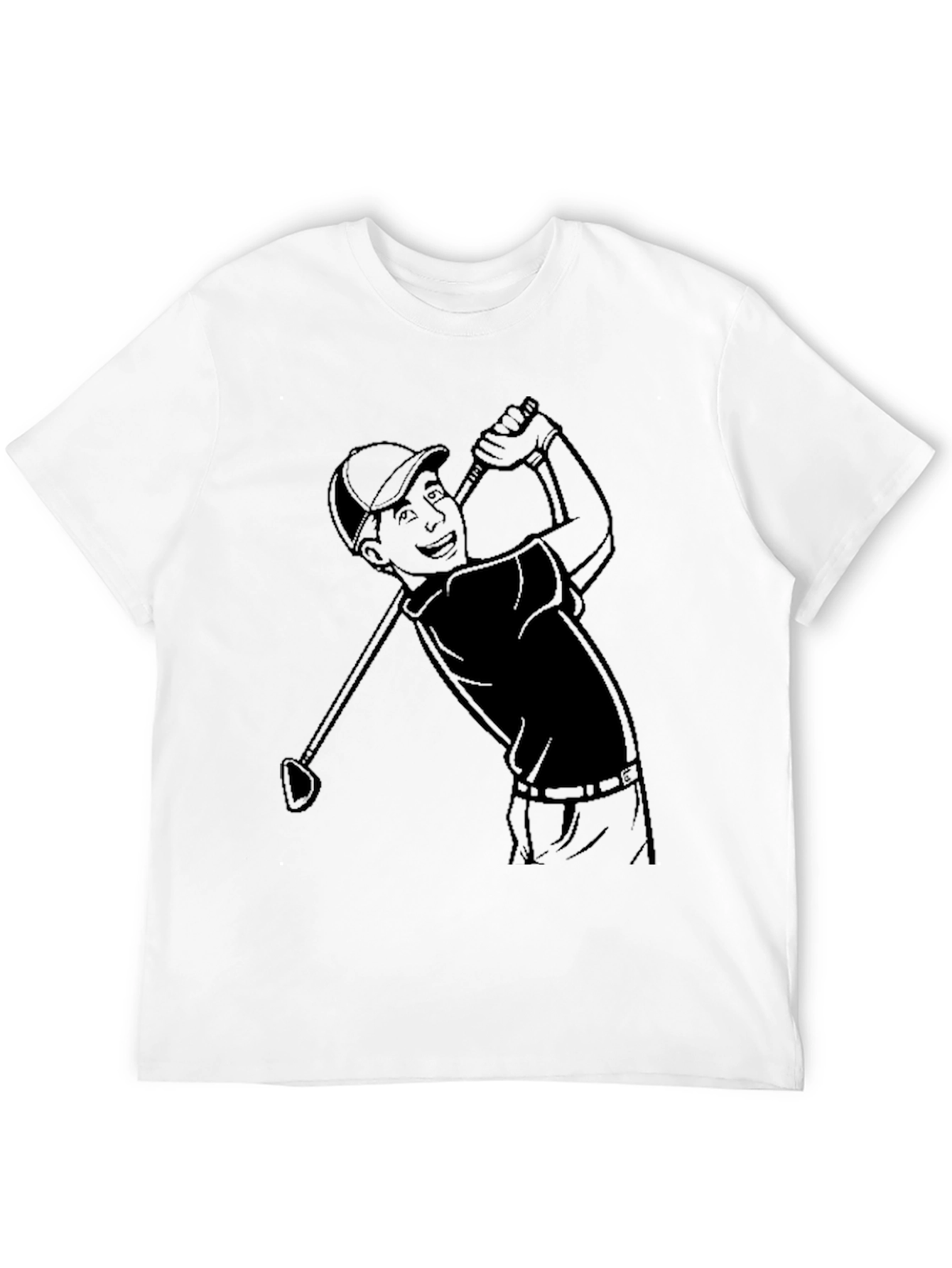 Golf Cartoon Tee - Classic Player Design