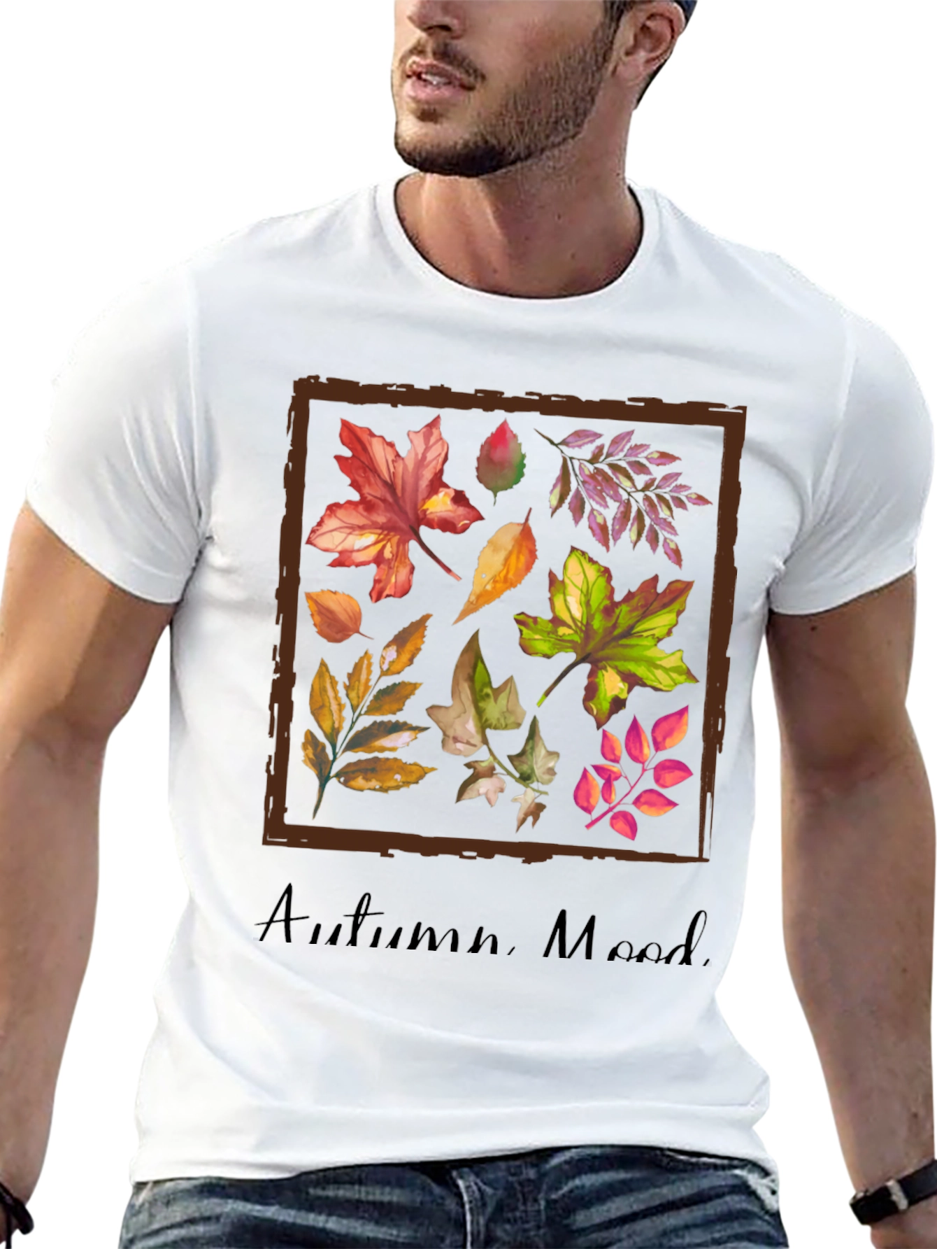 Autumn Mood T-Shirt - Fall Leaves Graphic Tee