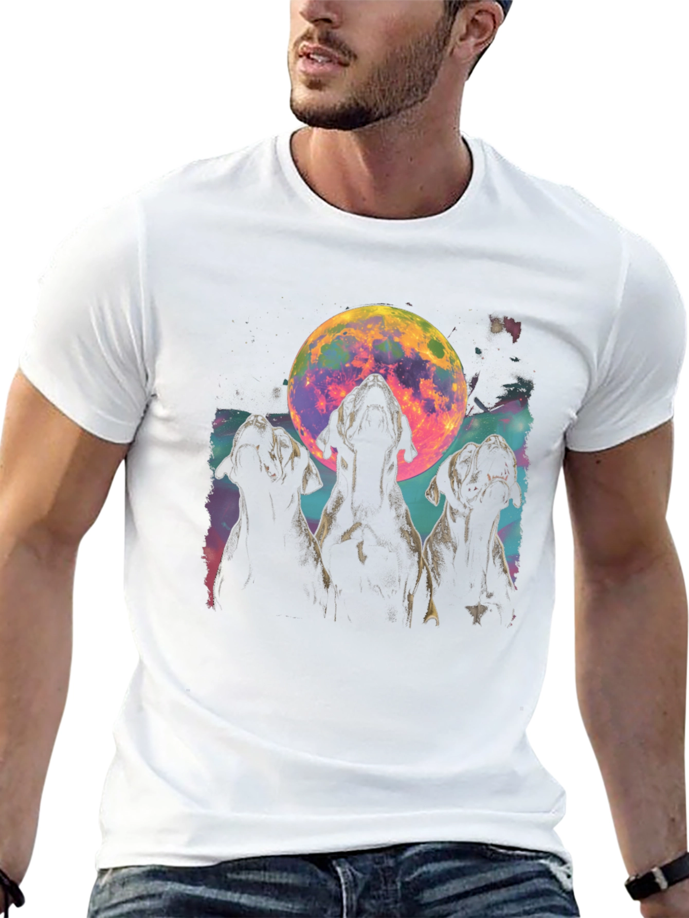 Dogs Howling at the Moon T-Shirt