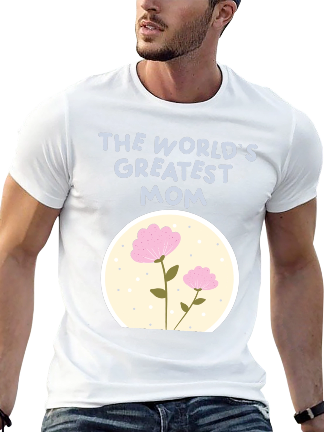 Worlds Greatest Mom Floral Graphic Tee