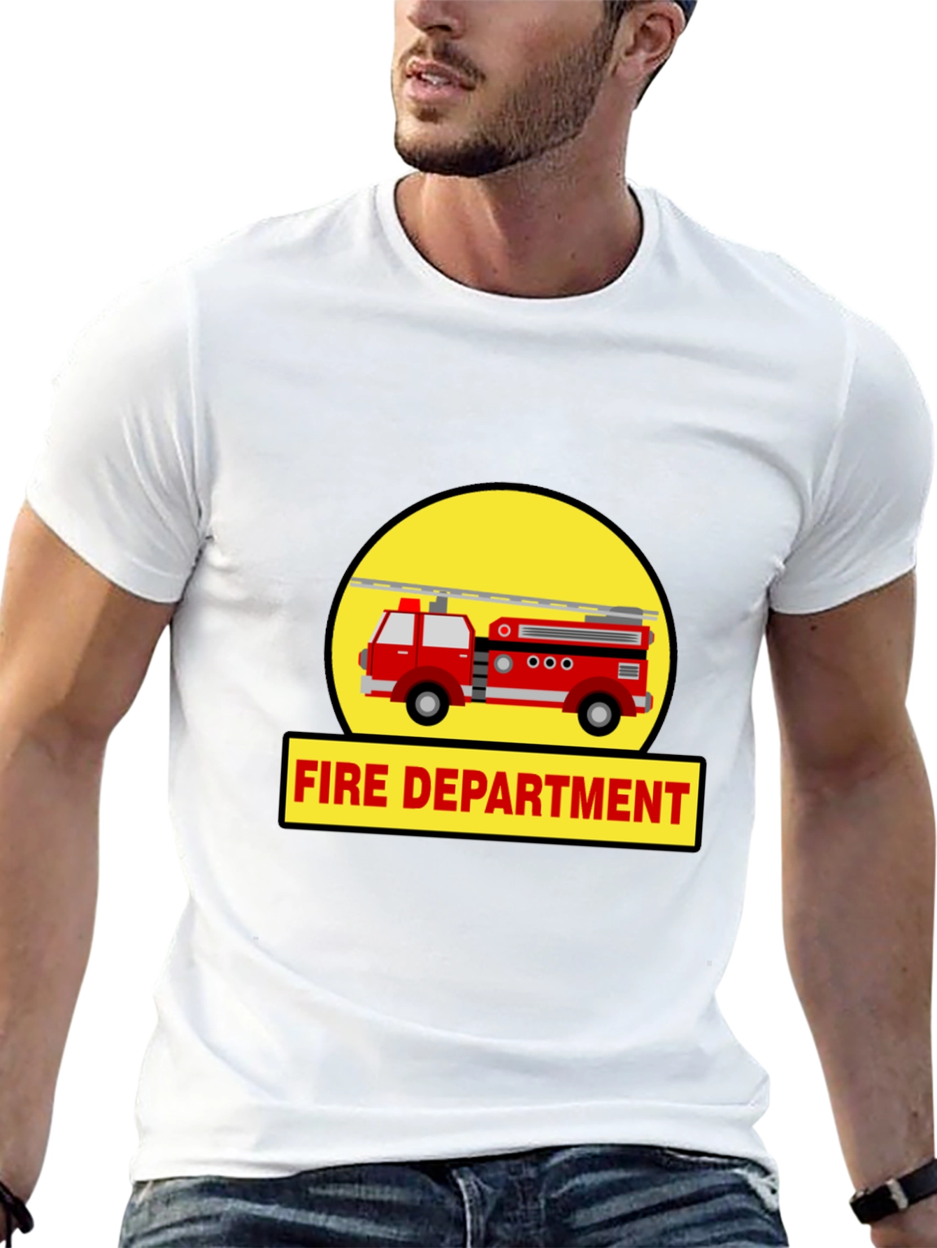Fire Department Truck Graphic Tee