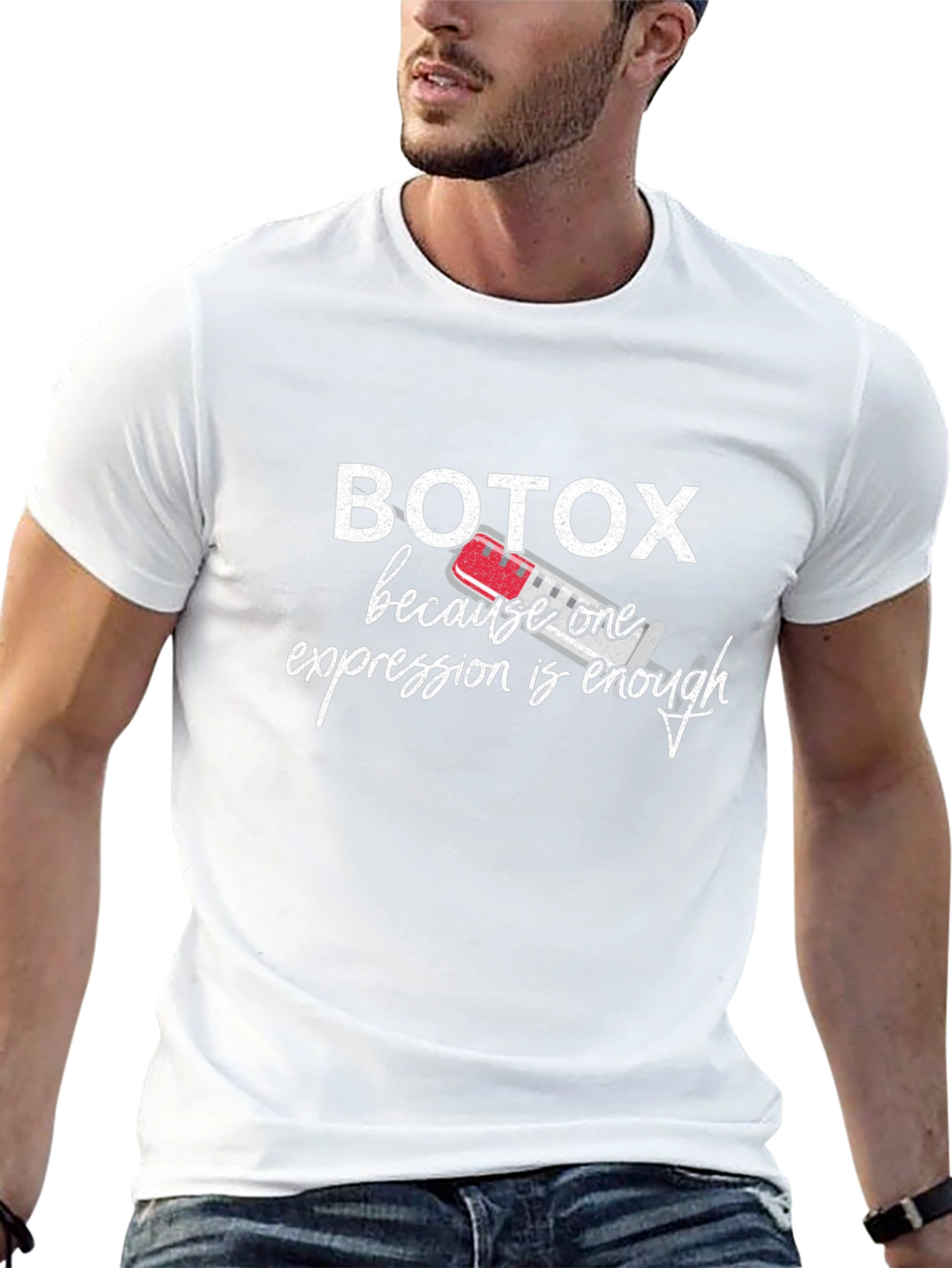 Botox Funny T-Shirt - One Expression Enough