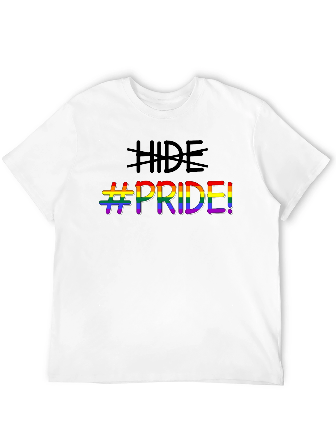 Hide Pride LGBTQ+ Graphic T-Shirt - Black