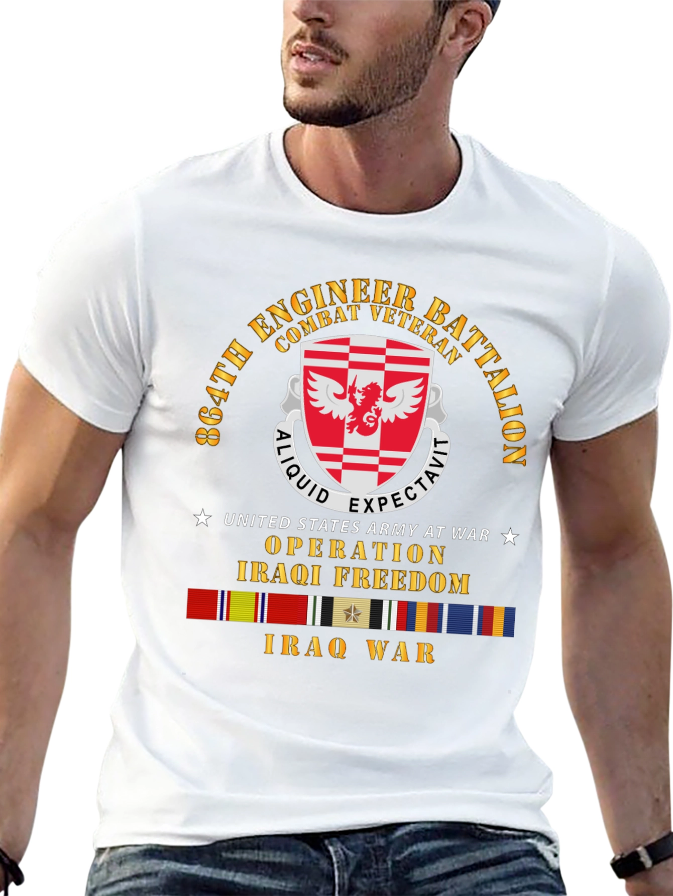 864th Engineer Battalion Combat Veteran T-Shirt