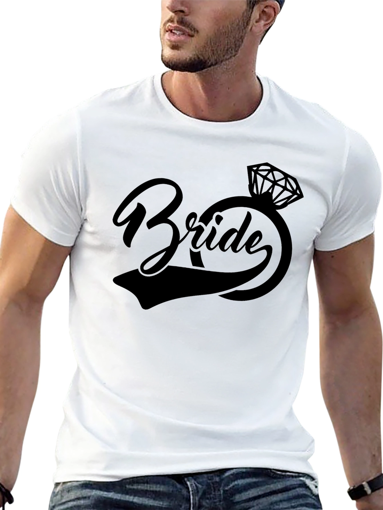 Bride Graphic Tee - Black Wedding Shirt