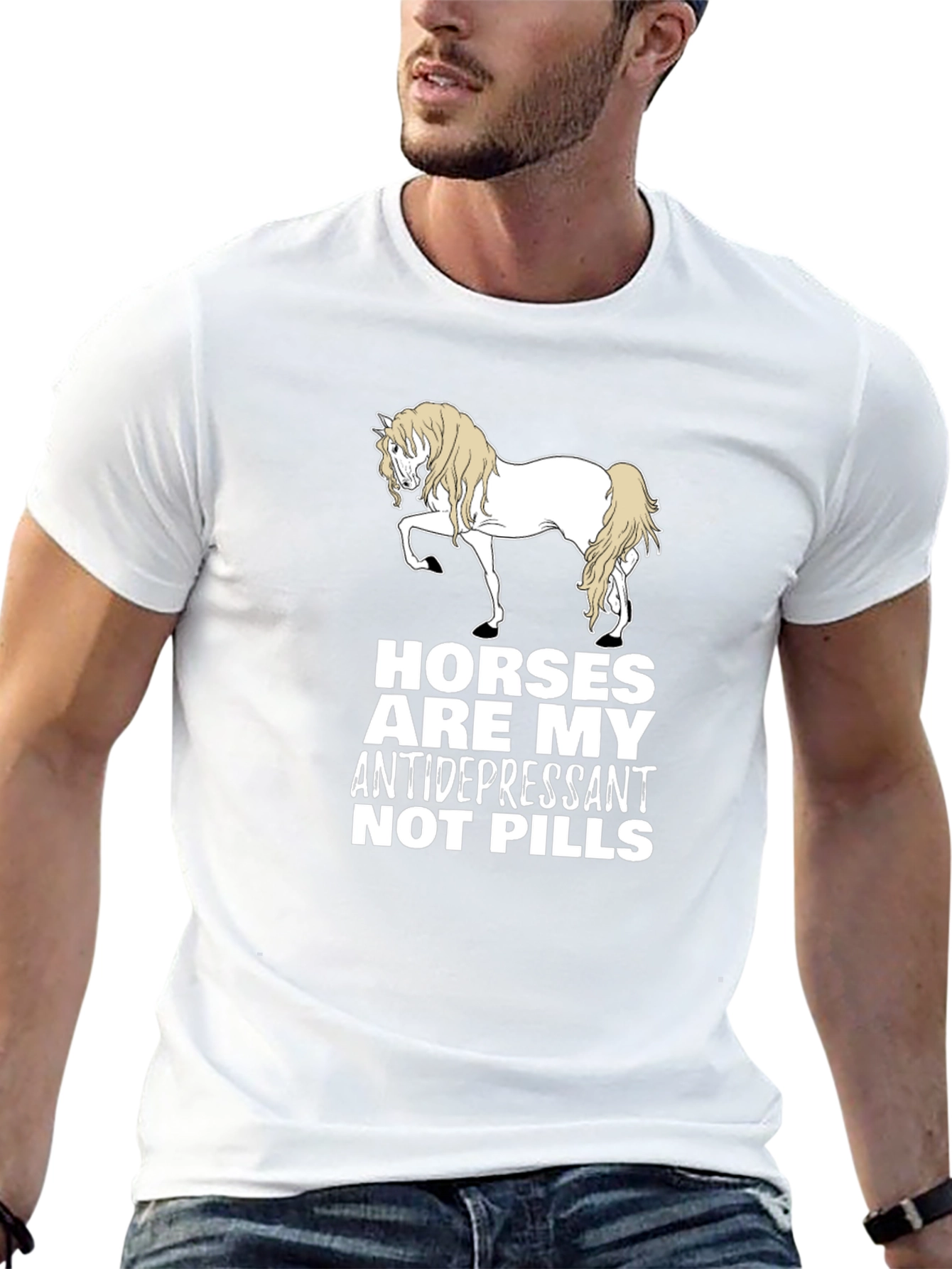 Horses Are My Antidepressant Graphic Tee