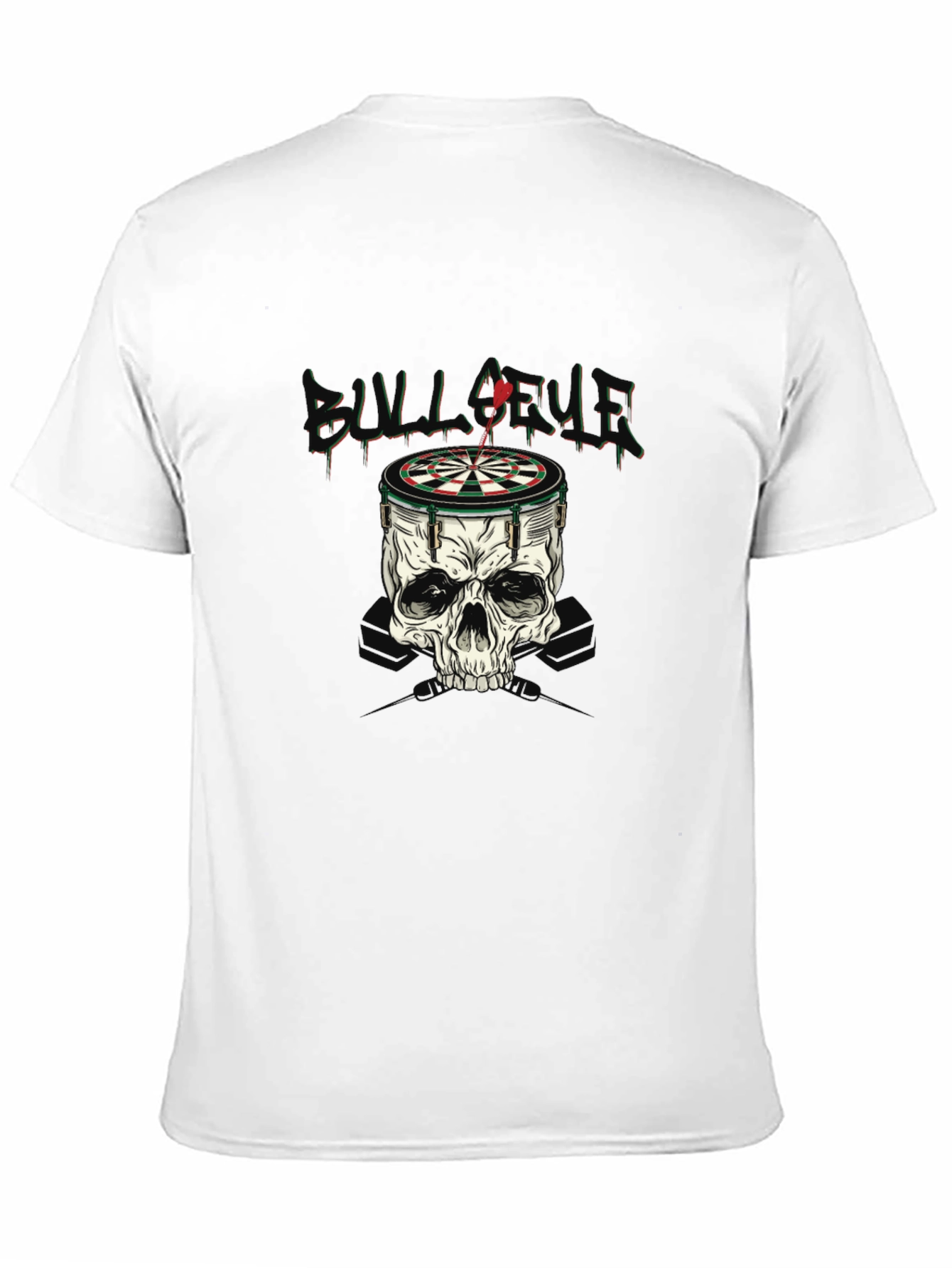 Skull Dartboard Graphic T-Shirt