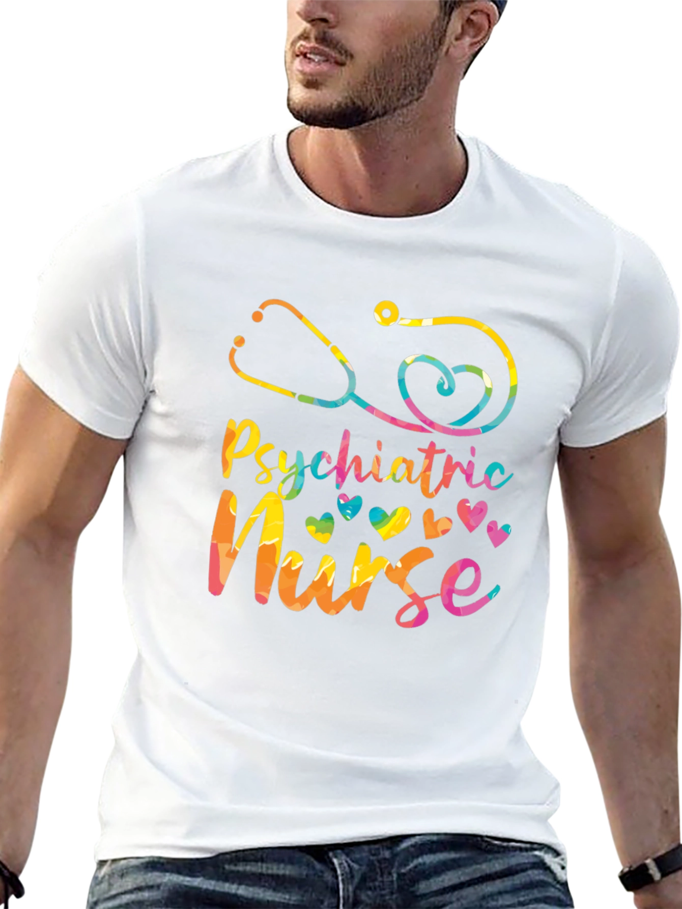 Psychiatric Nurse Tie Dye Graphic Tee