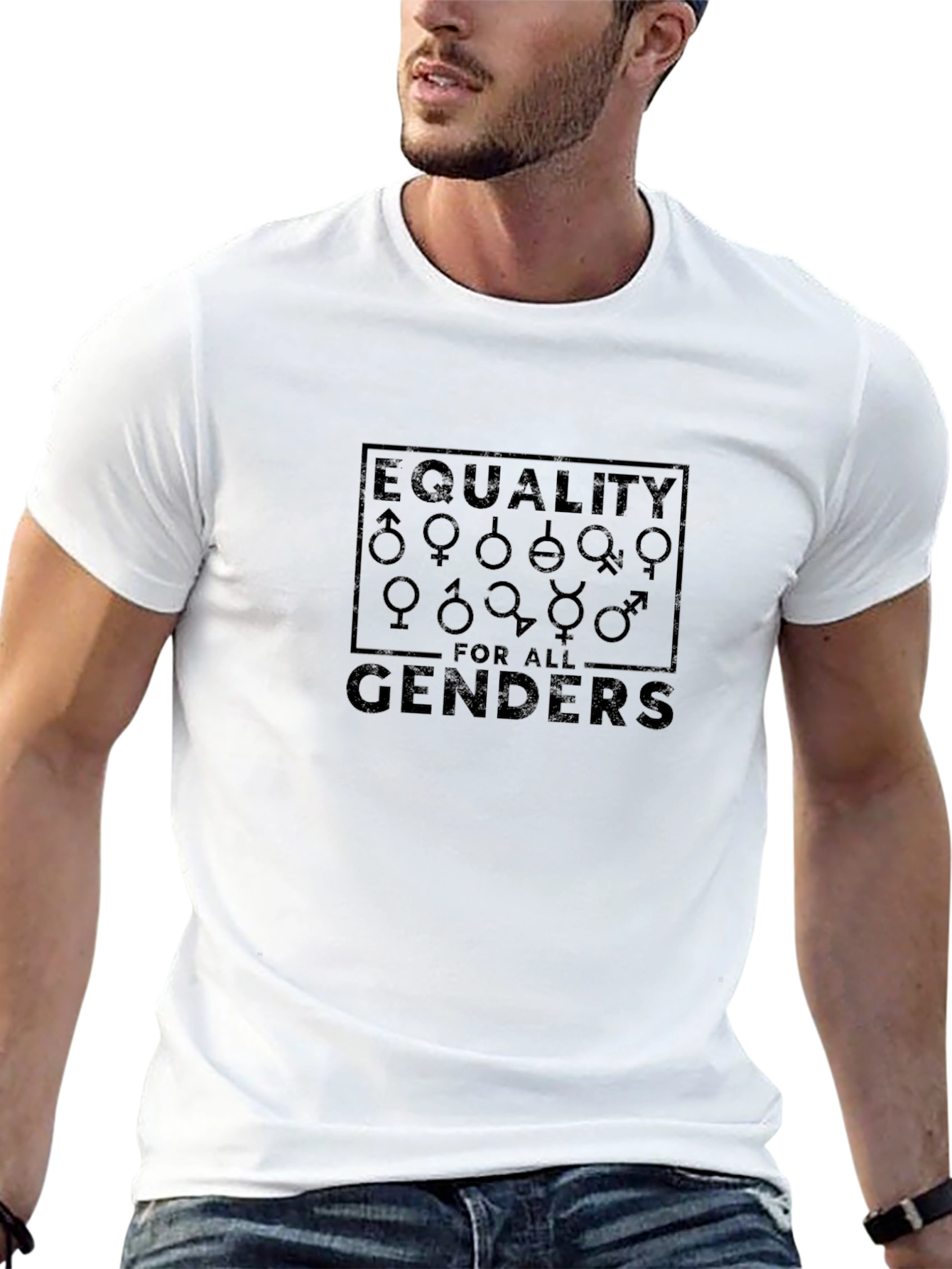 Equality for All Genders Black Graphic Tee