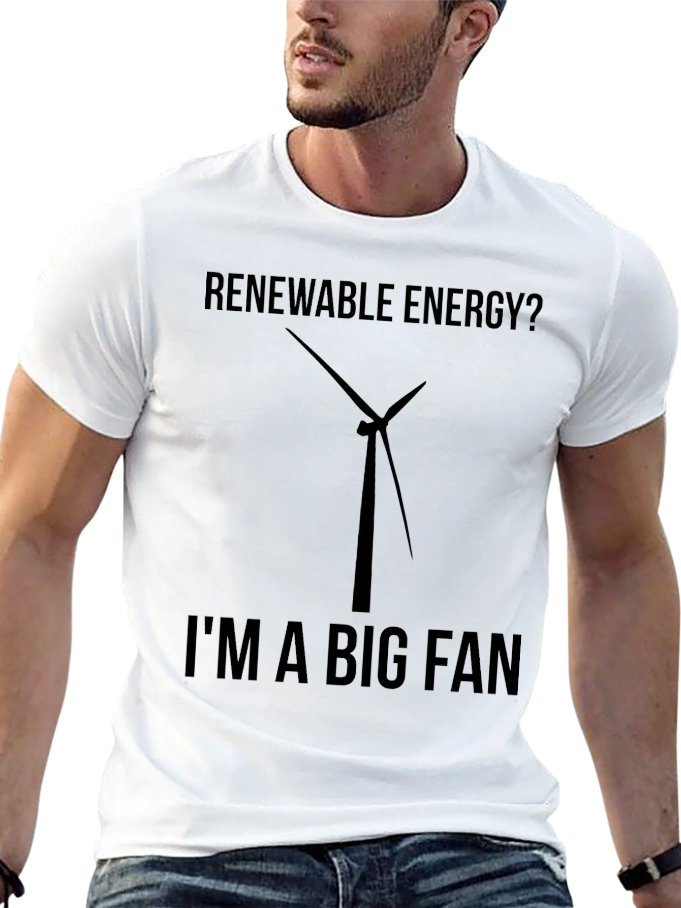 Renewable Energy Fan T-Shirt - Eco-Friendly Tee