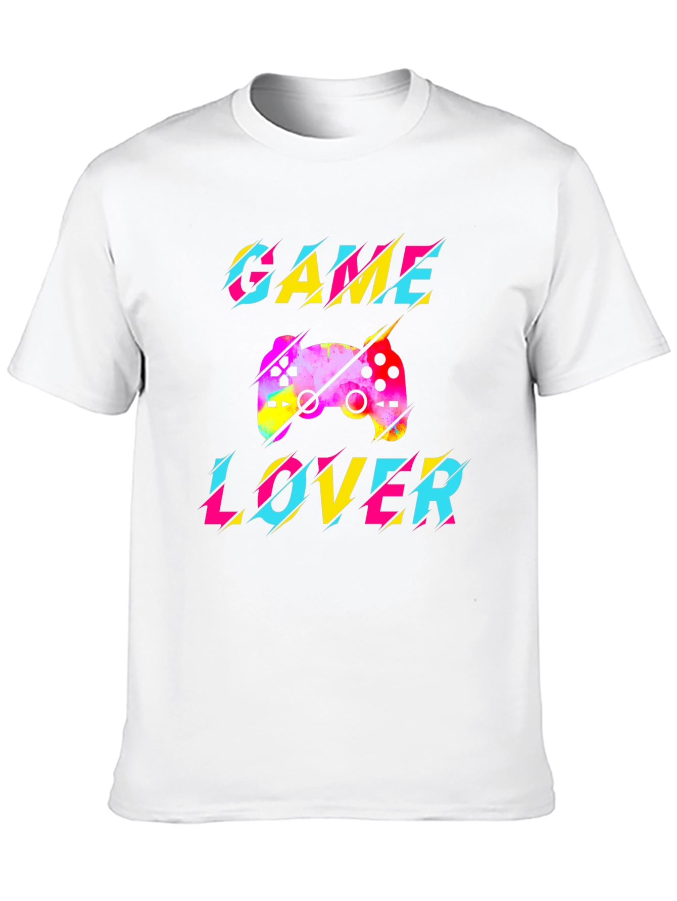Game Lover Graphic Tee - Black Cotton T-Shirt