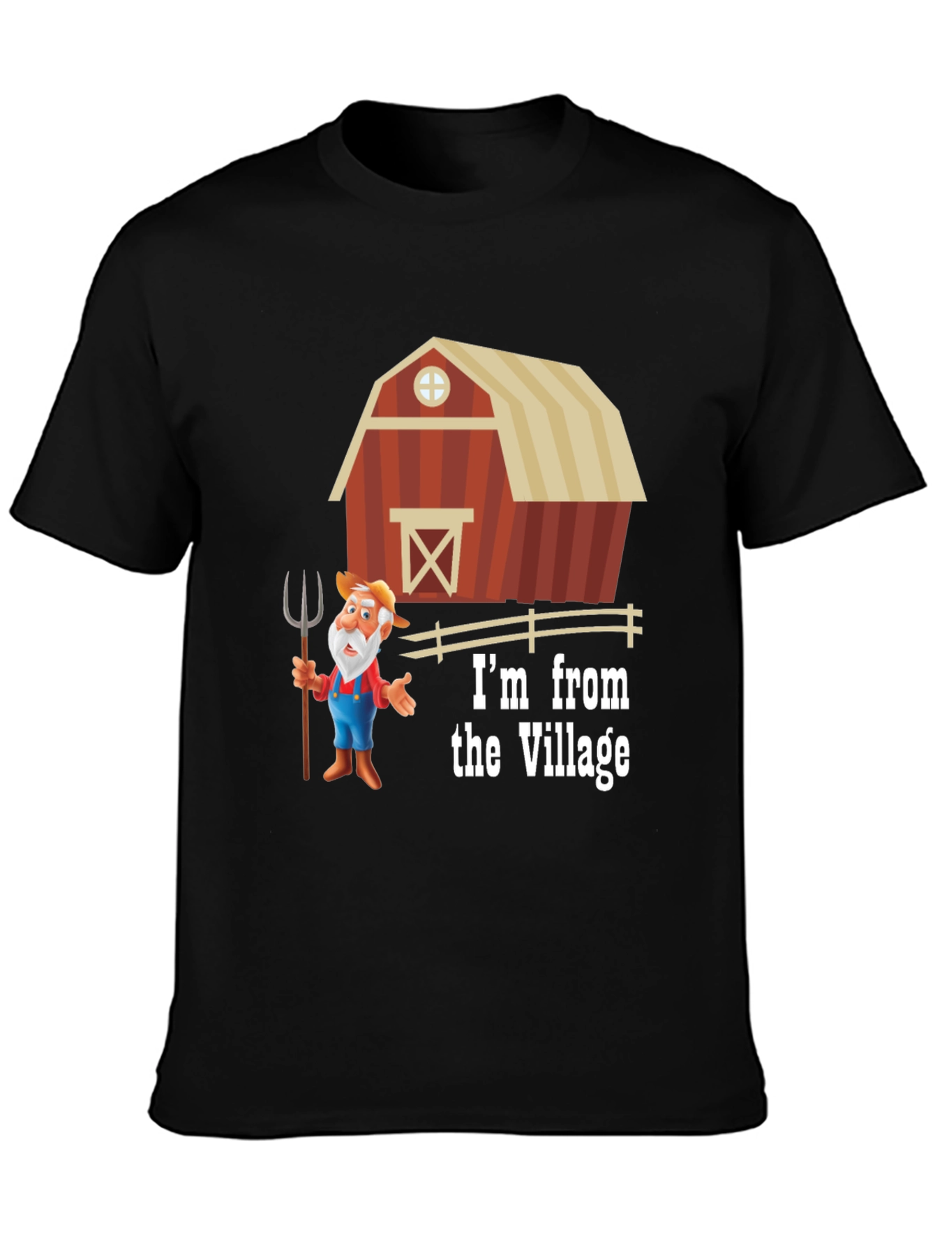 Village Cartoon Farmer T-Shirt