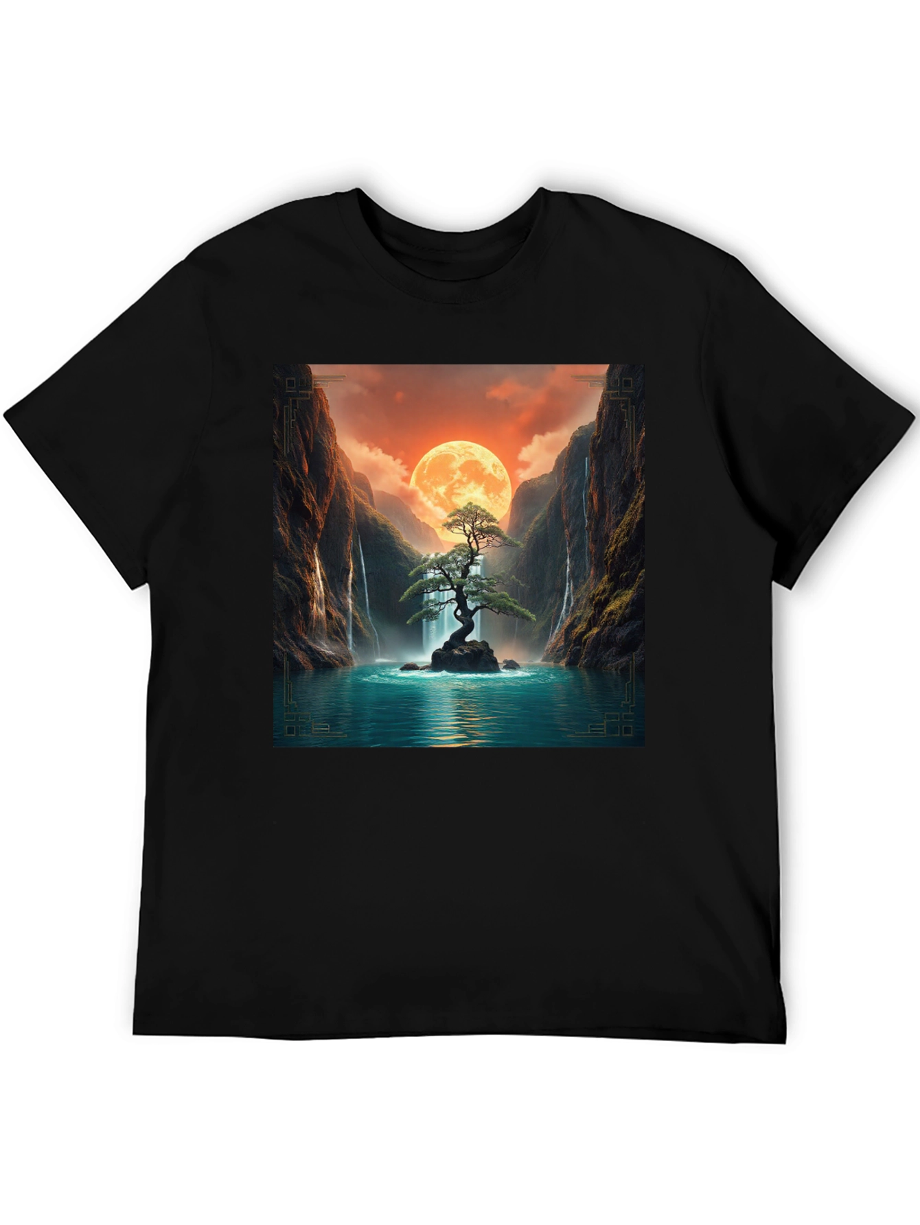 Zen Bonsai Tree T-Shirt - Meditative Design